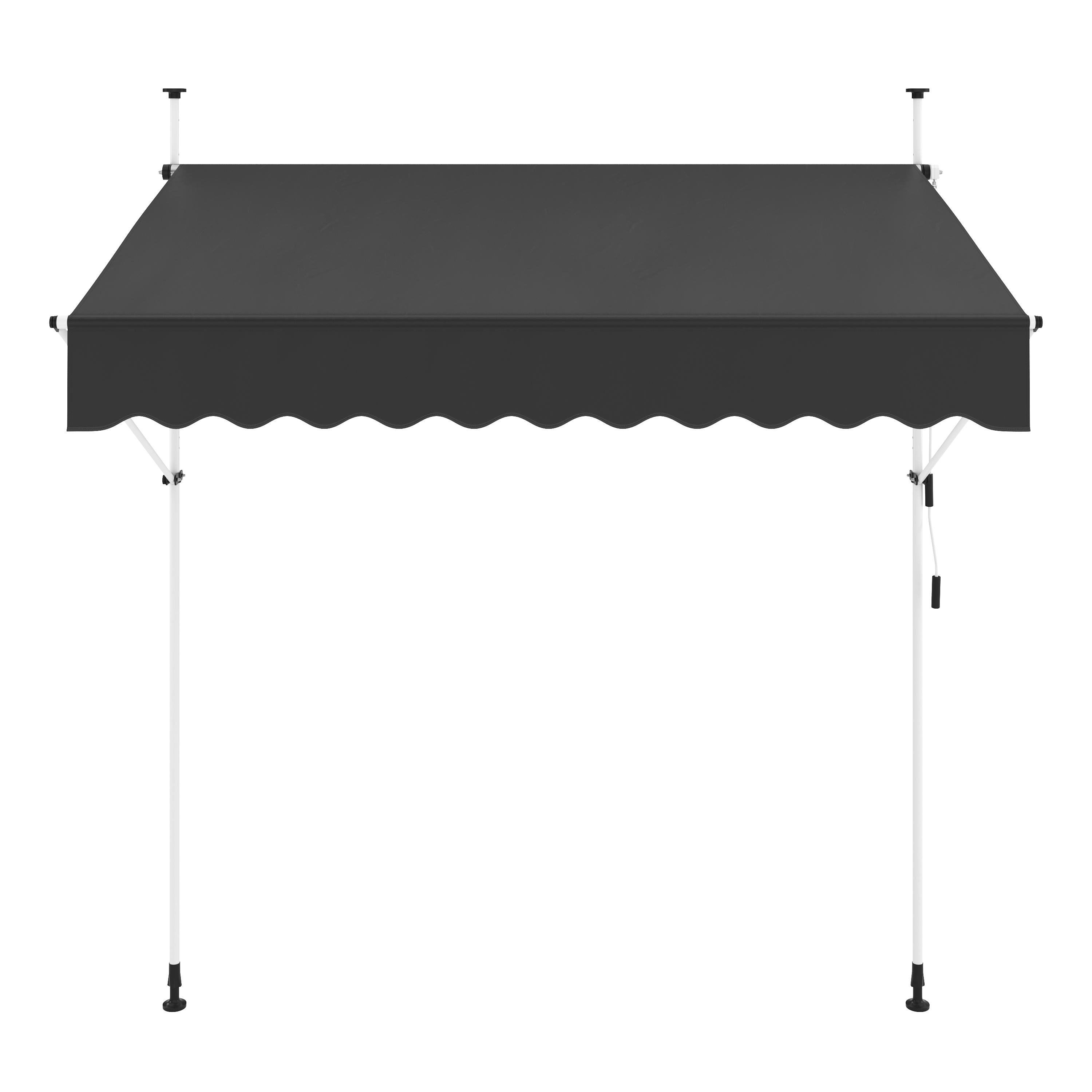 Balkonmarkise 250 x 120 cm anthrazit