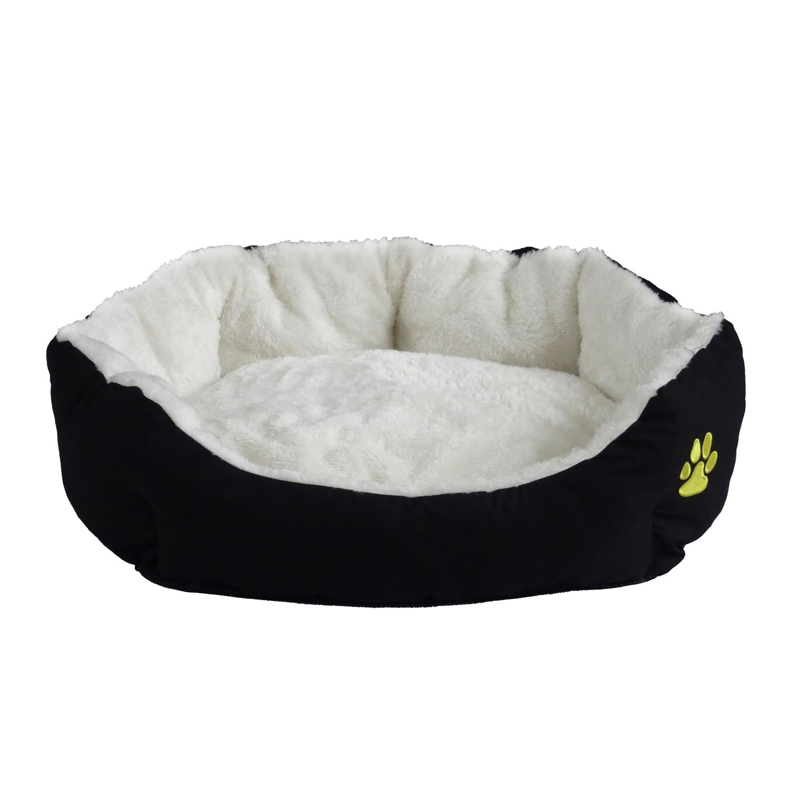 Hundebett PFÖTCHEN L schwarz