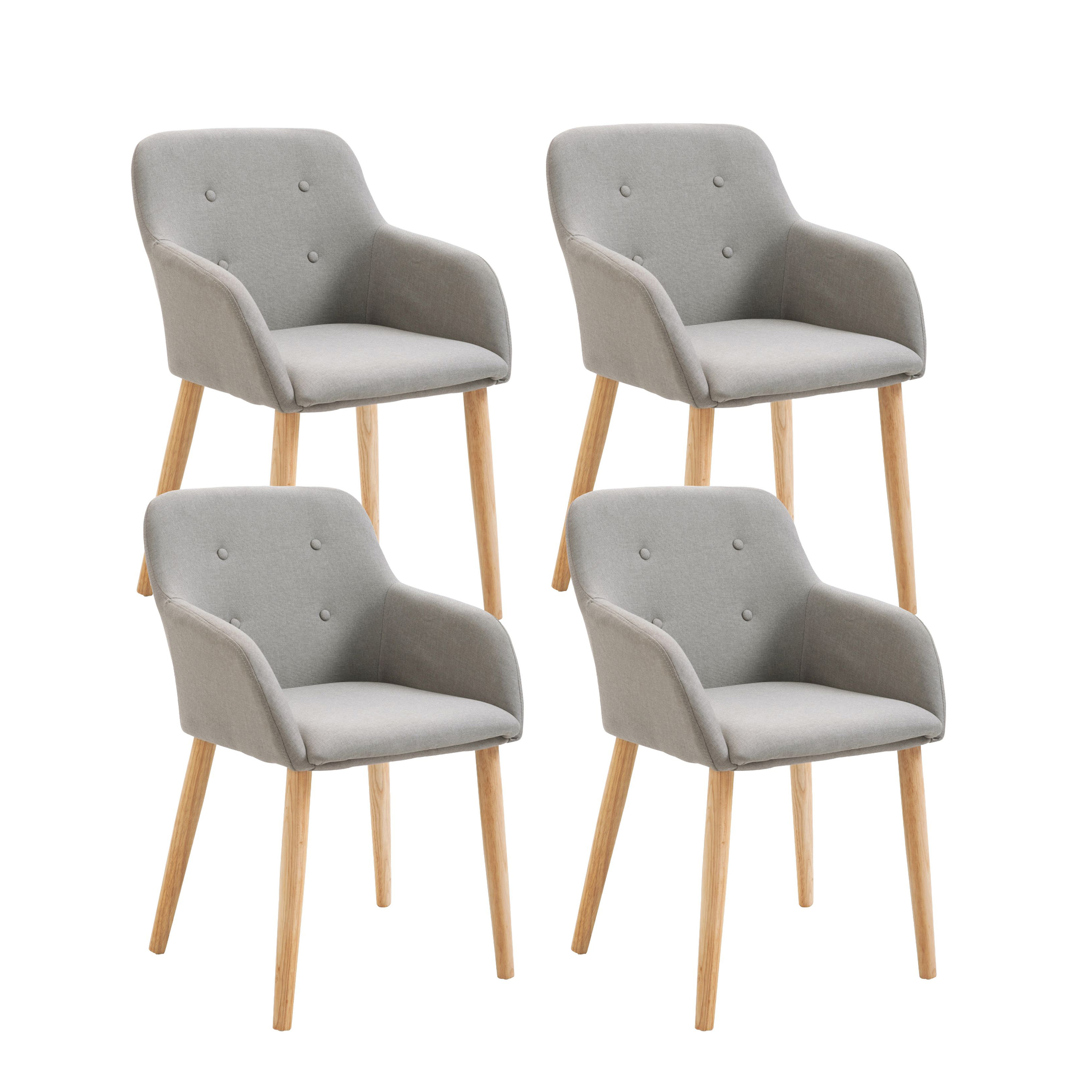 Esszimmerstuhl FABIO 4er Set beige