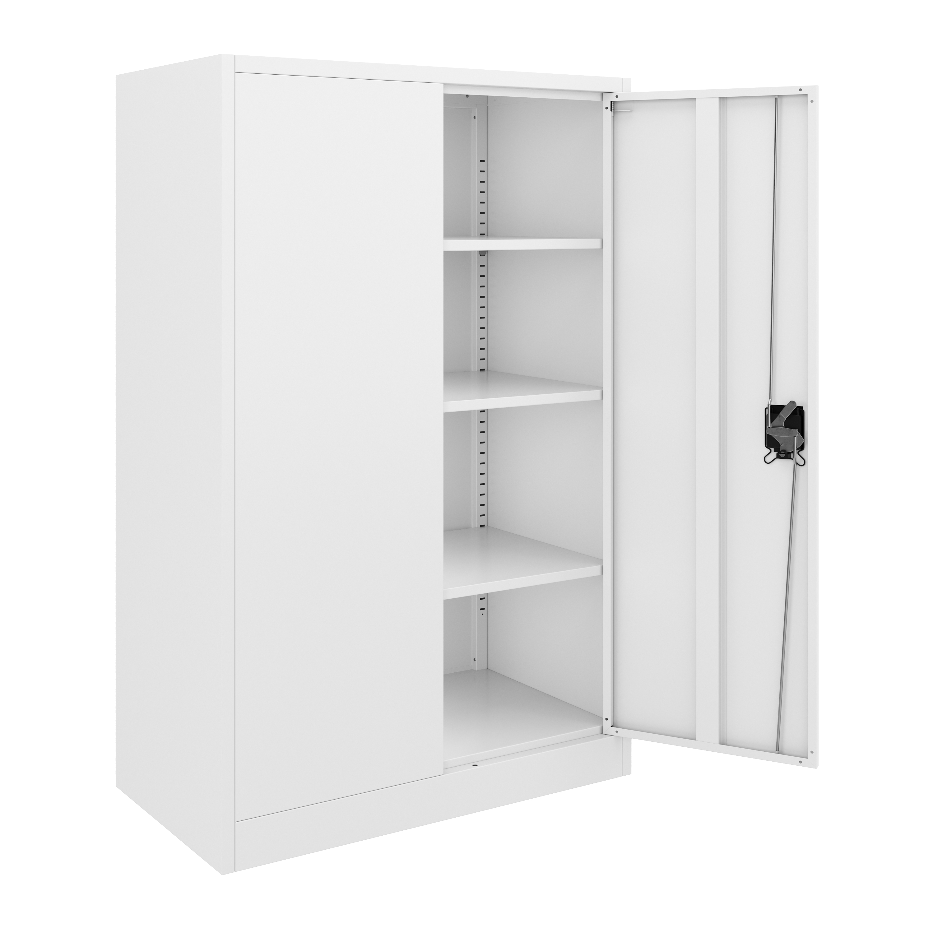 Aktenschrank mit 4 Böden 90 x 140 cm weiss