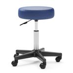 Tabouret à roulettes bleu