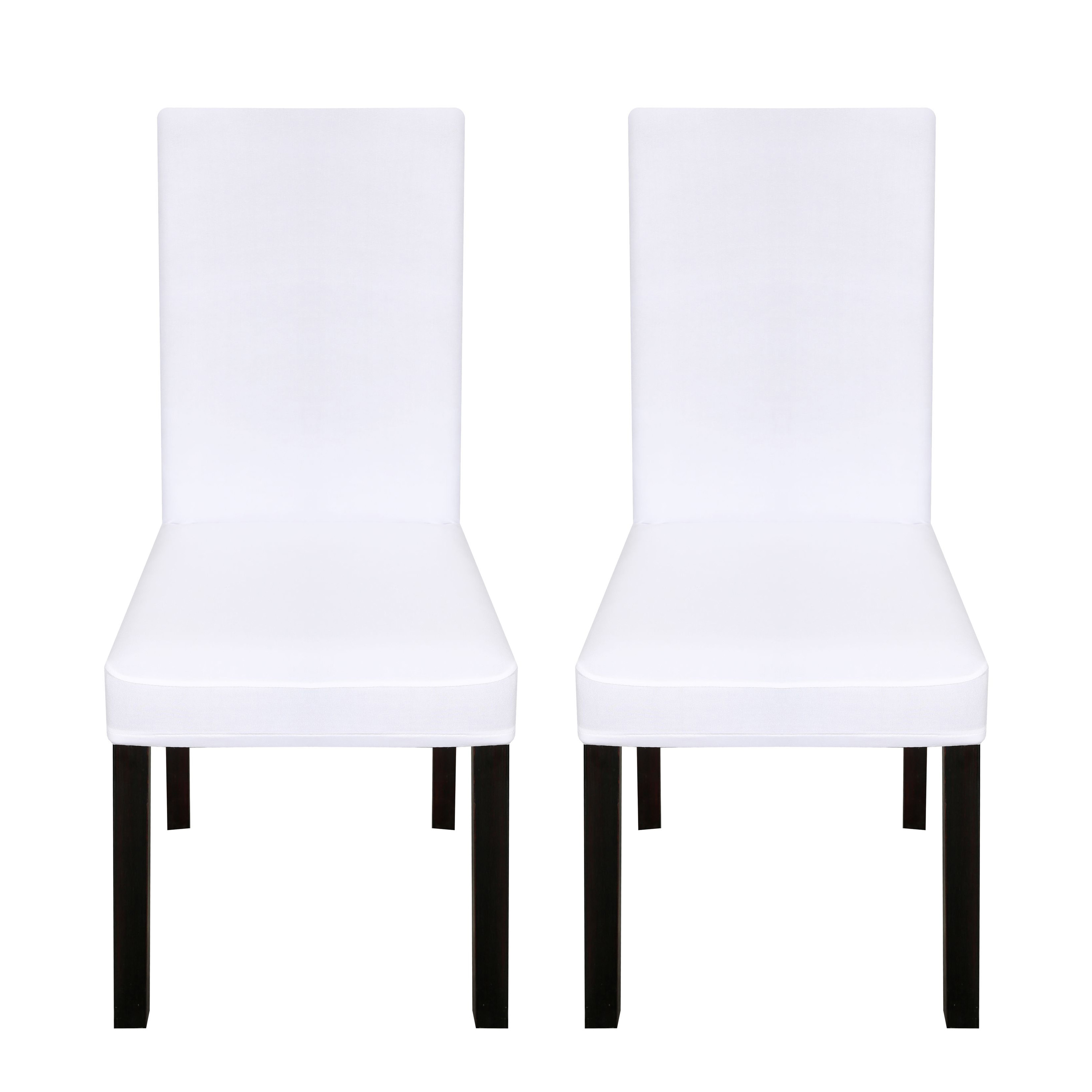 Stuhlbezug 2er Set weiss