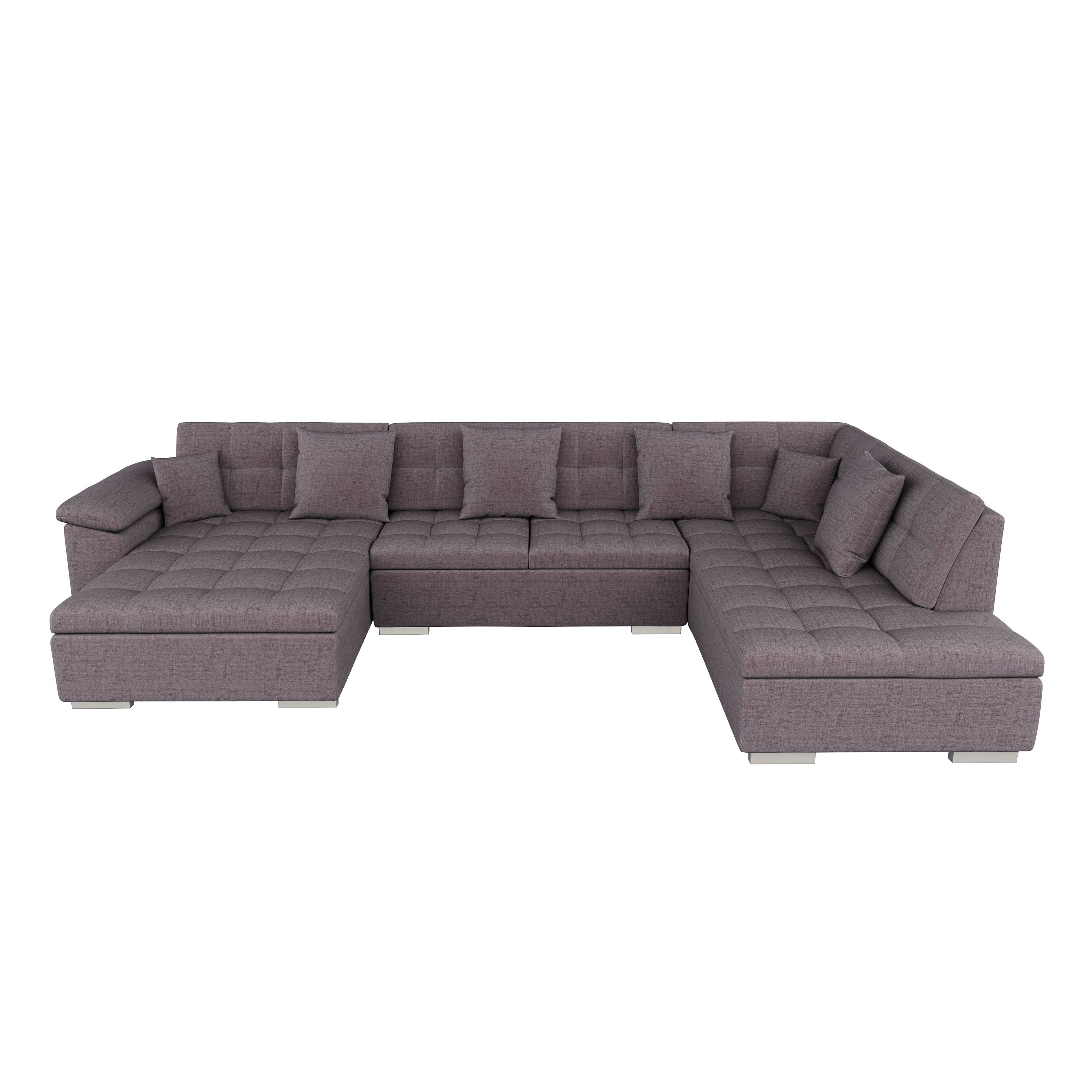 Ecksofa ARIA links taupe