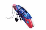 Doppel-Transportwagen für SUP Doppel-Transportwagen für SUP Gesamtansicht mit SUP