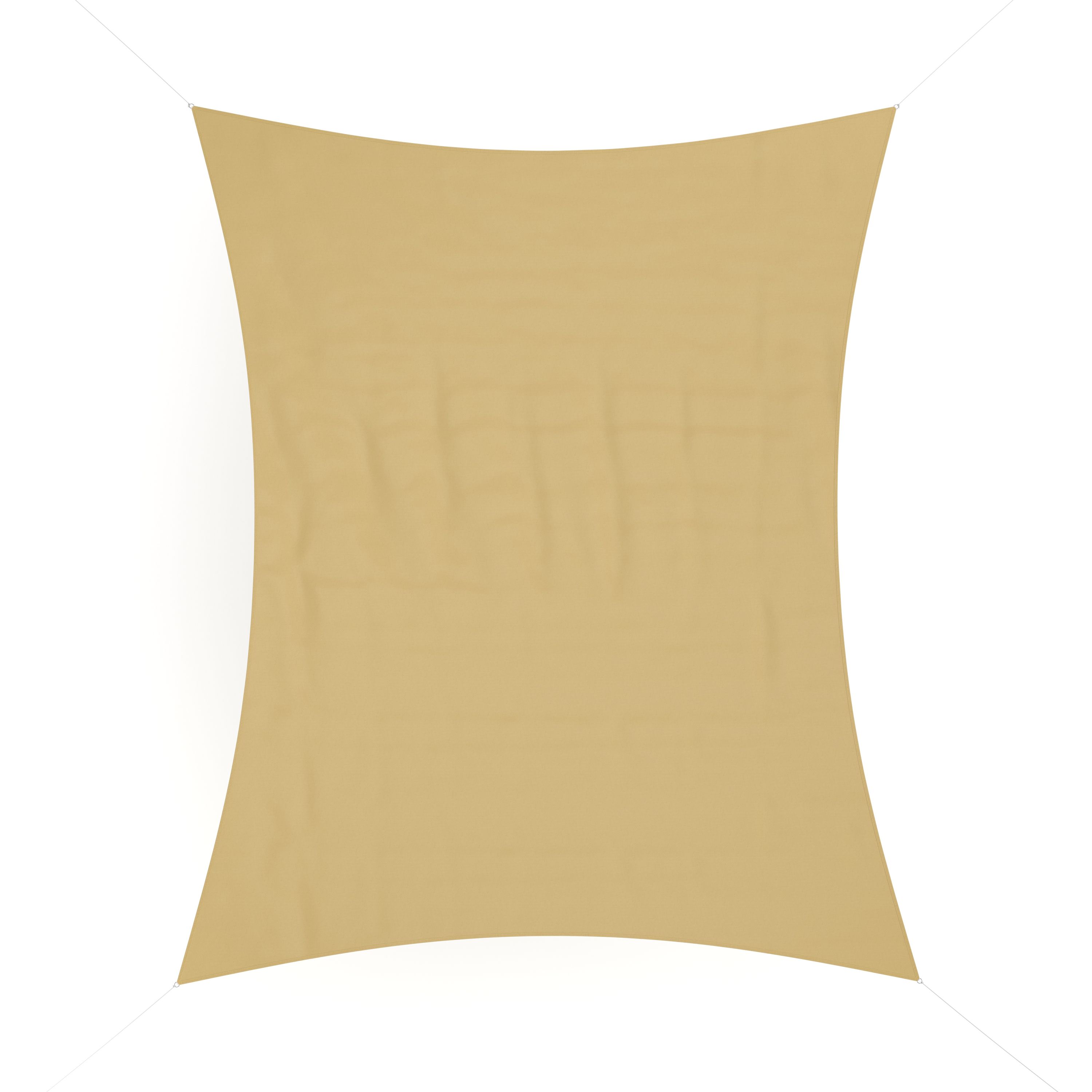 Sonnensegel Polyester 4 x 6 m beige