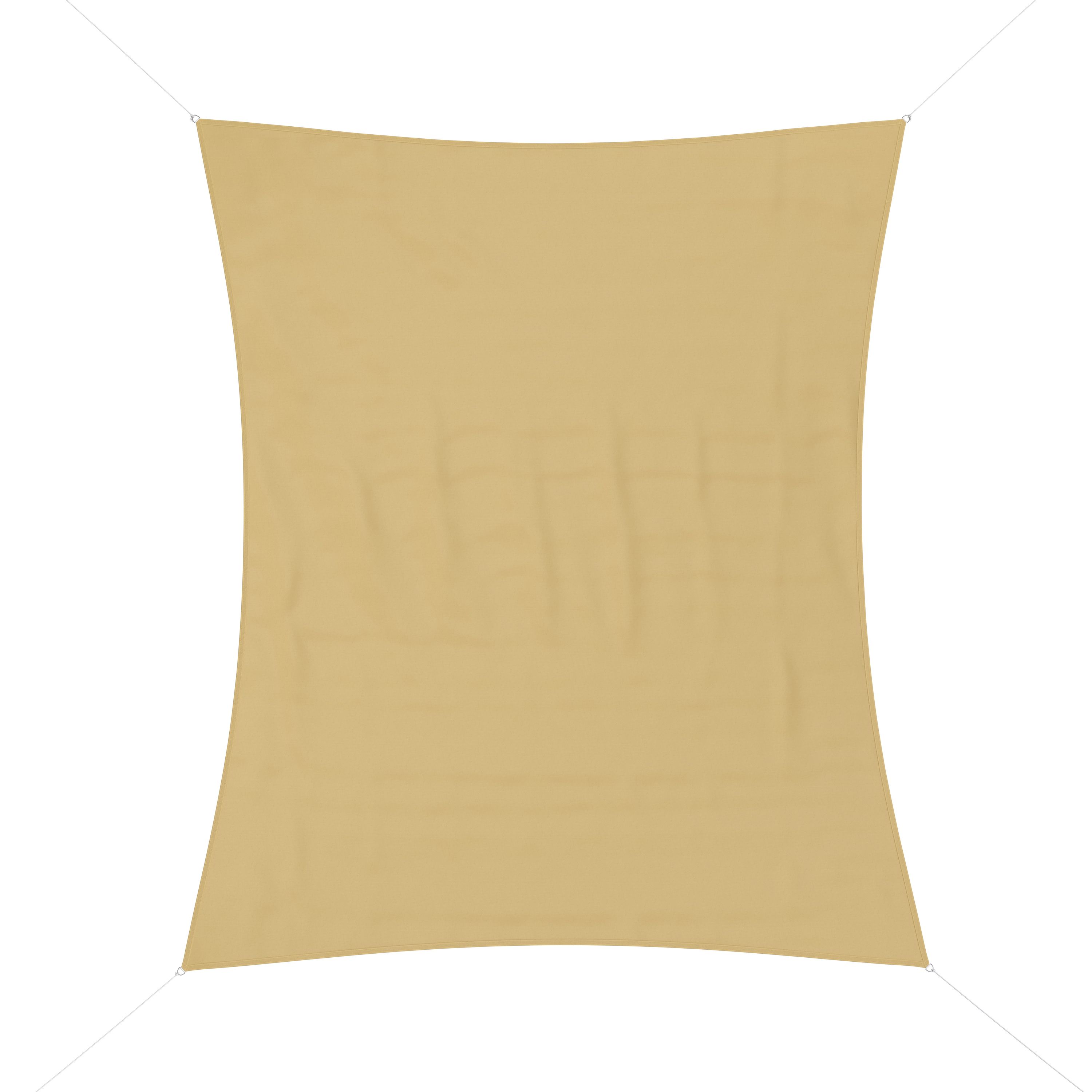 Sonnensegel Polyester 3 x 4 m beige