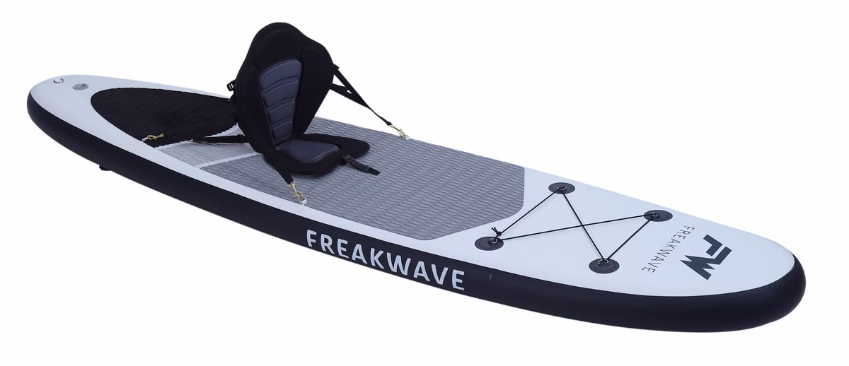 Stand Up Paddle SUP Board GREY 320 cm Stand Up Paddle SUP Board GREY 320 cm schräg mit Sitz