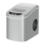 Eiswürfelmaschine silber 12 kg / 24 h / 2.2L schräge Ansicht