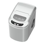Eiswürfelmaschine silber 12 kg / 24 h / 2.2L von oben