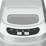 Eiswürfelmaschine silber 12 kg / 24 h / 2.2L Display