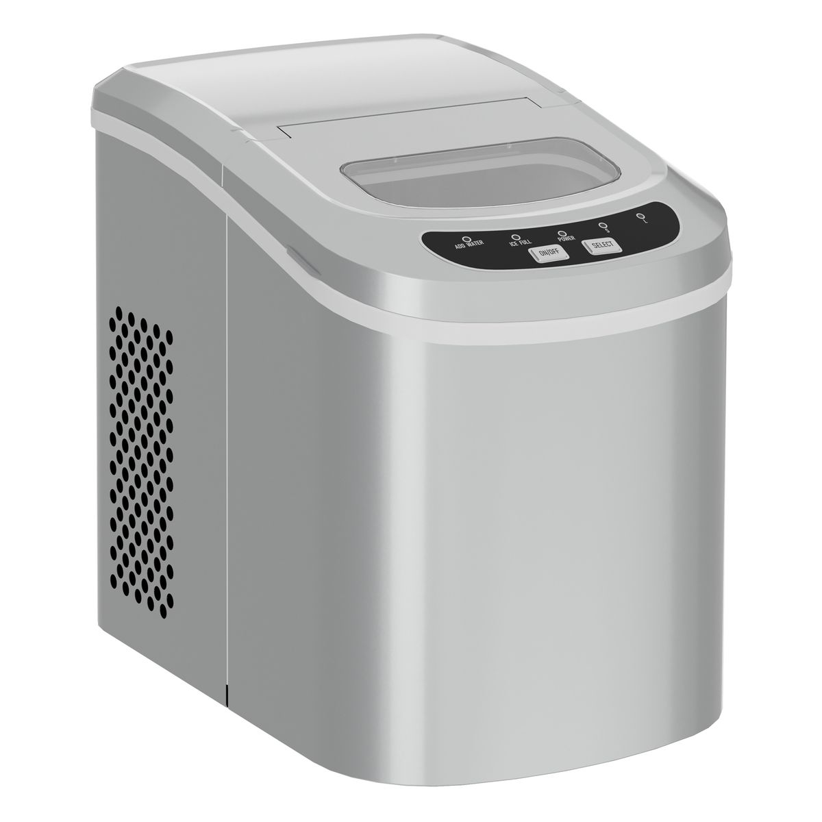 Eiswürfelmaschine silber 12 kg / 24 h / 2.2L Anzeigebild