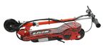 E-Scooter FLOW rot Seitenansicht zusammengeklappt links