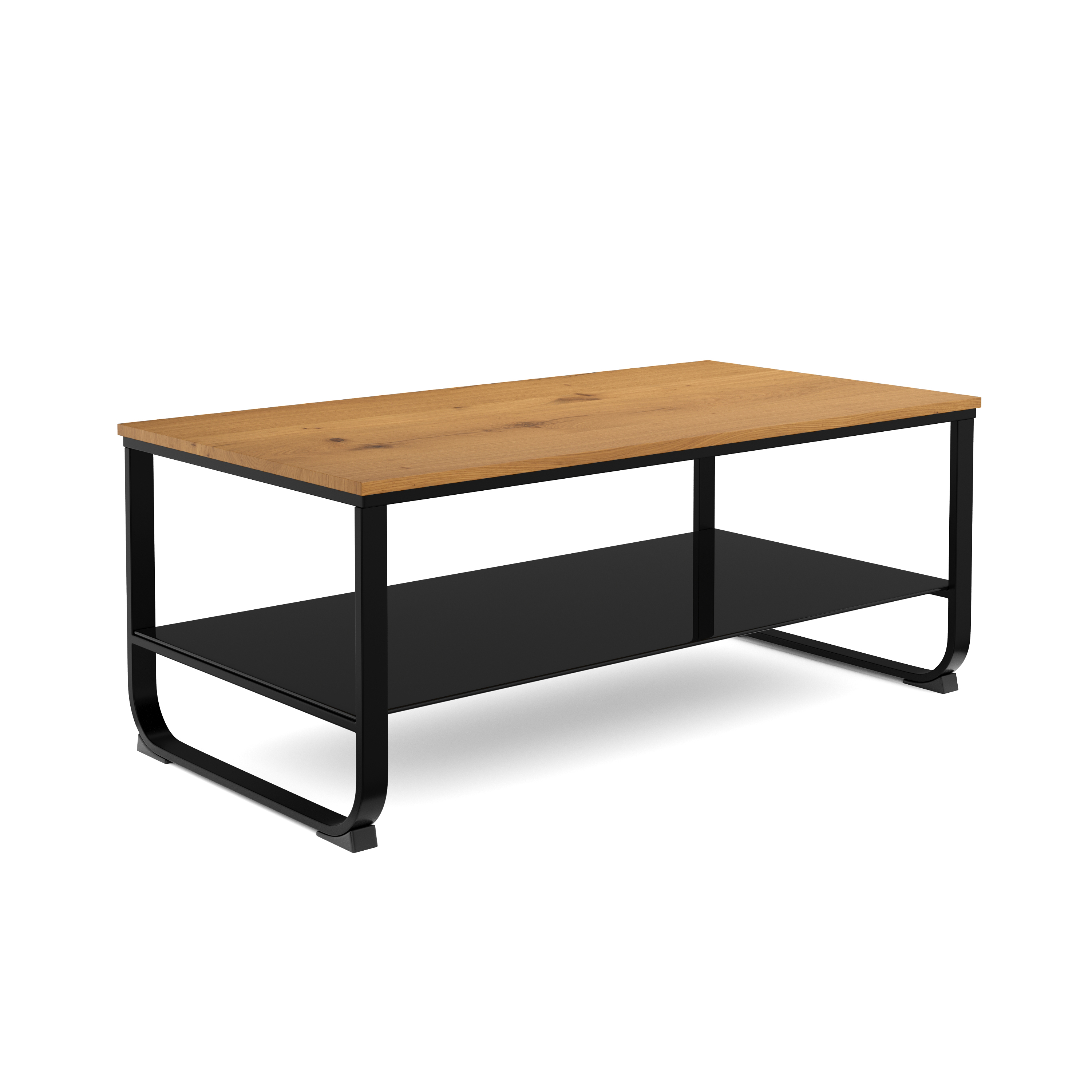 Beistelltisch JUSTUS 105 x 55 x 45 cm braun/schwarz