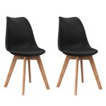 Esszimmerstuhl AMELIA 2er Set schwarz
