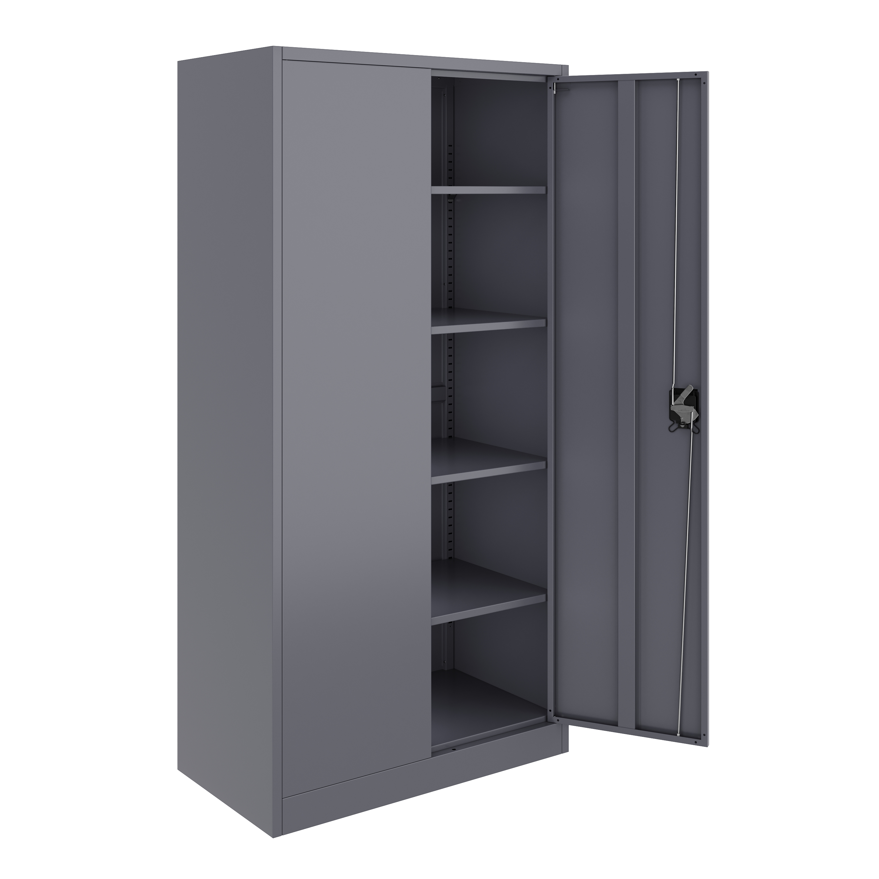 Aktenschrank mit 5 Böden 90 x 180 cm anthrazit