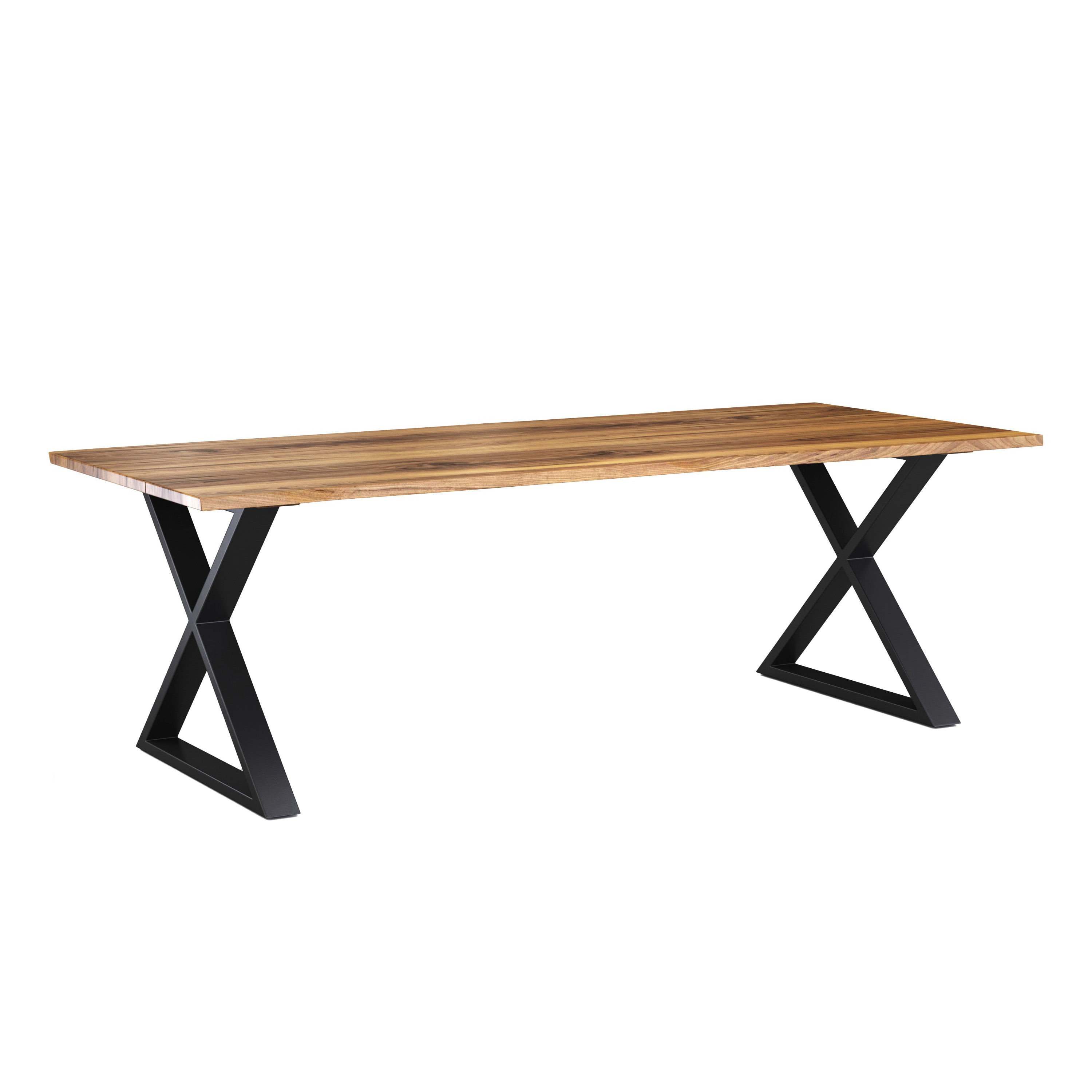 Esstisch Holz ACACIA X-Fuss 200 x 90 cm