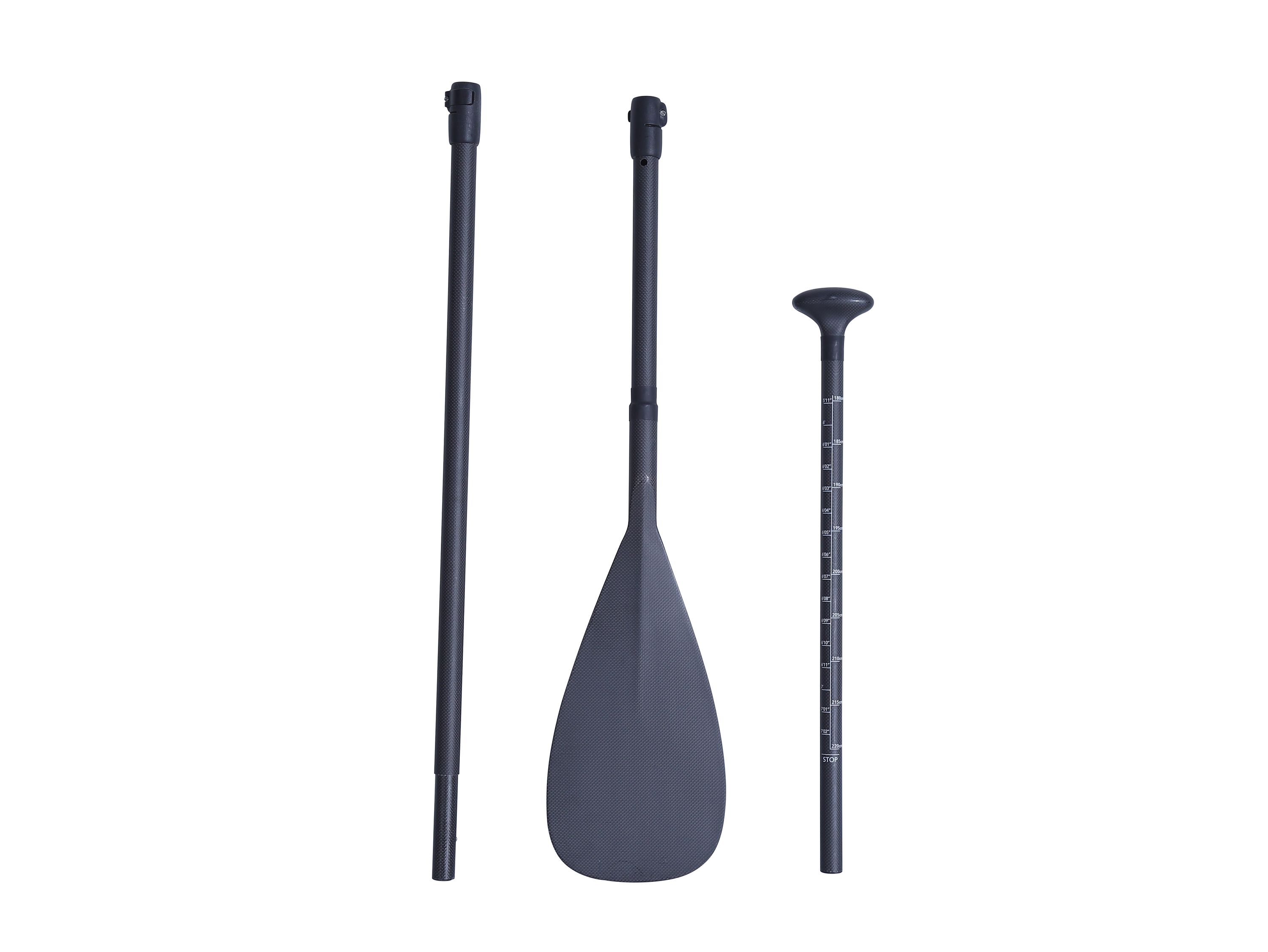 Paddel Ruder SUP Paddle schwarz einzelne Teile