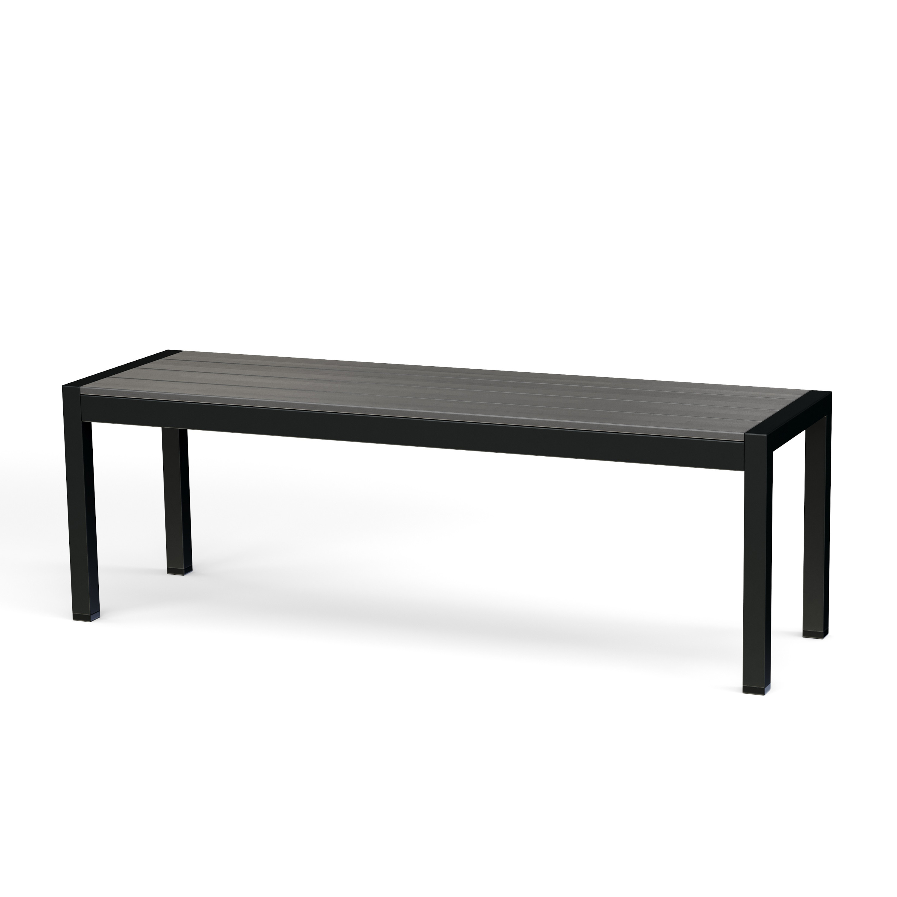 Gartenbank RIVI 135 cm anthrazit/schwarz
