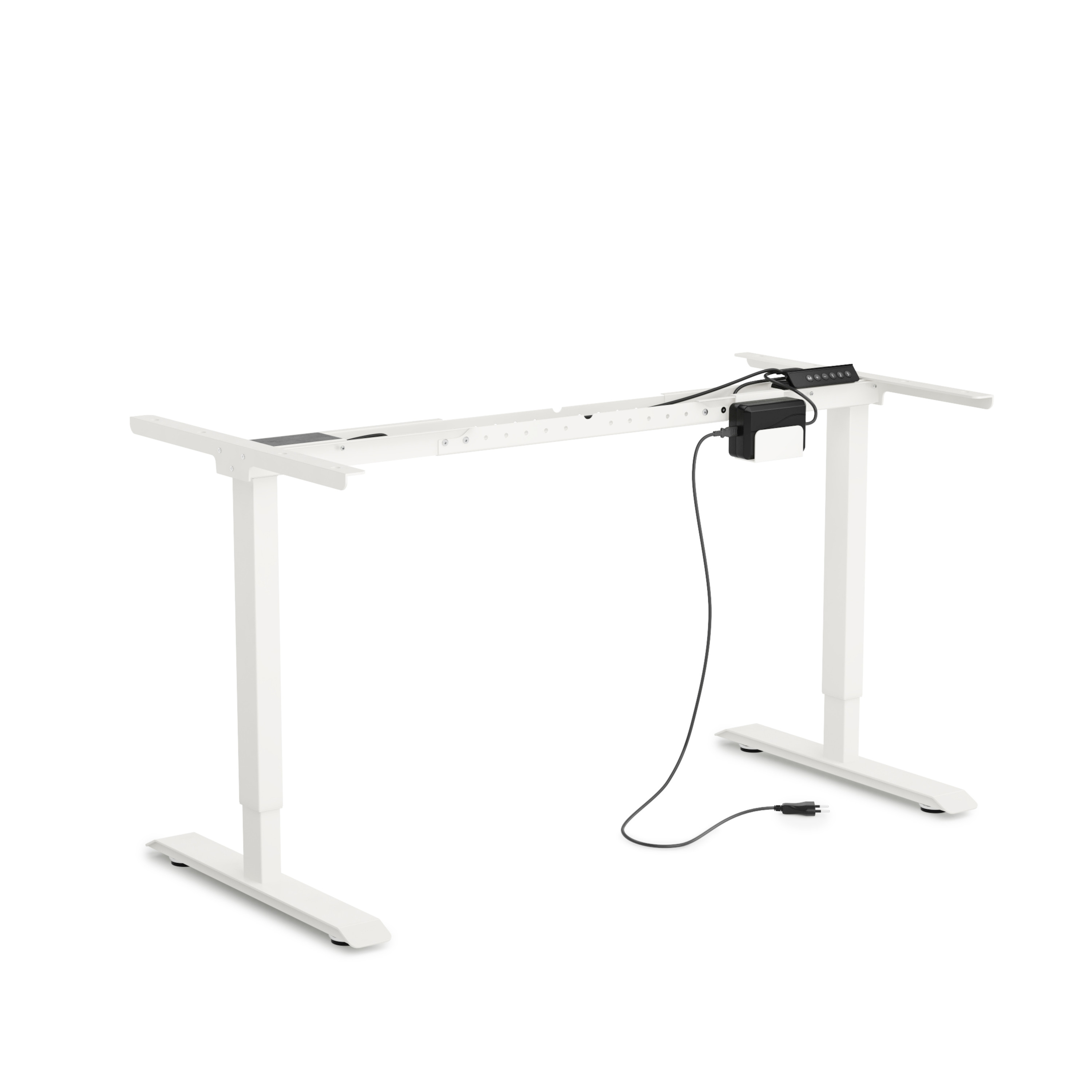 Tischgestell Stehpult elektrisch weiss 140 - 160 cm