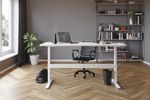 Tischgestell Stehpult weiss 140 - 160 cm im Raum