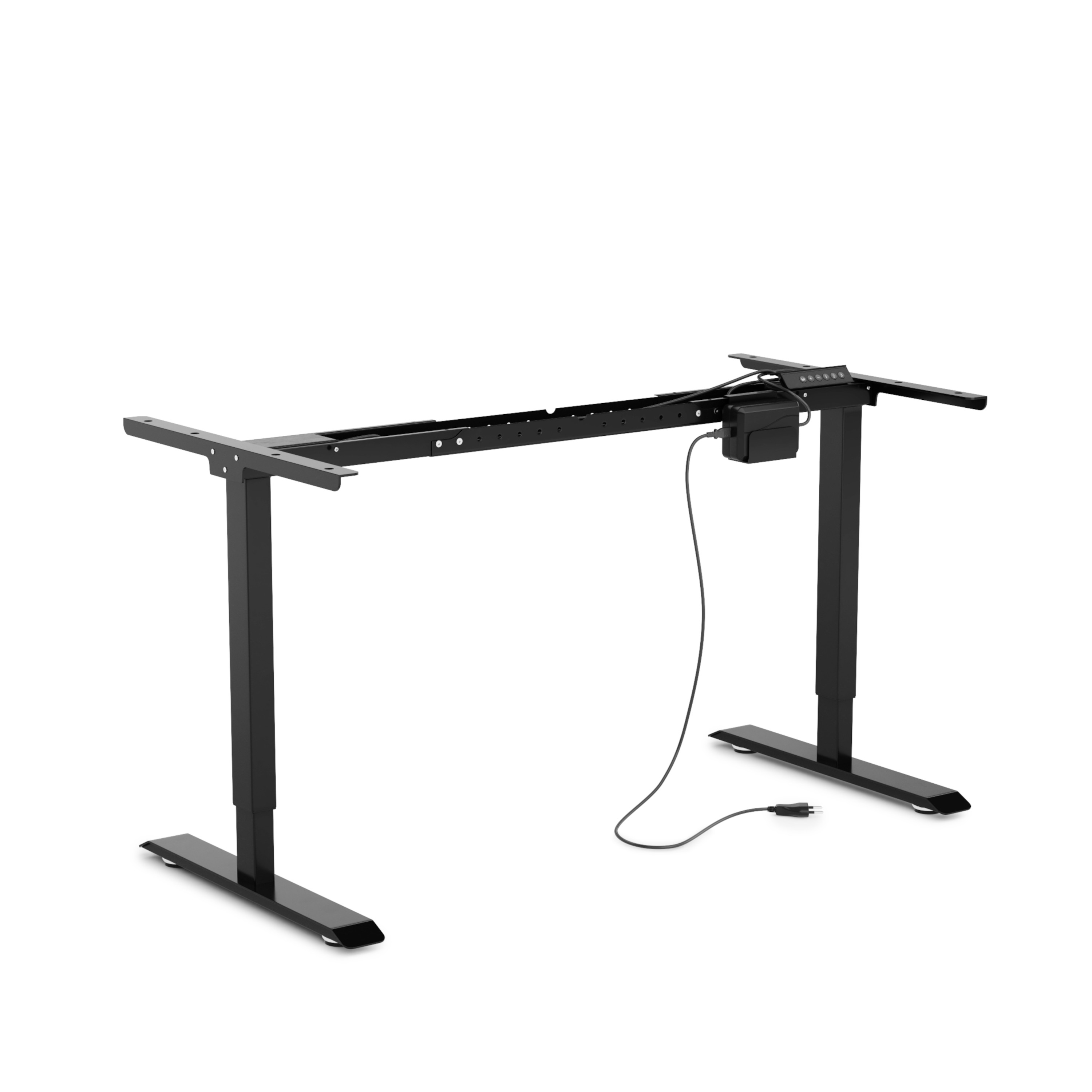 Tischgestell Stehpult elektrisch schwarz 140 - 160 cm
