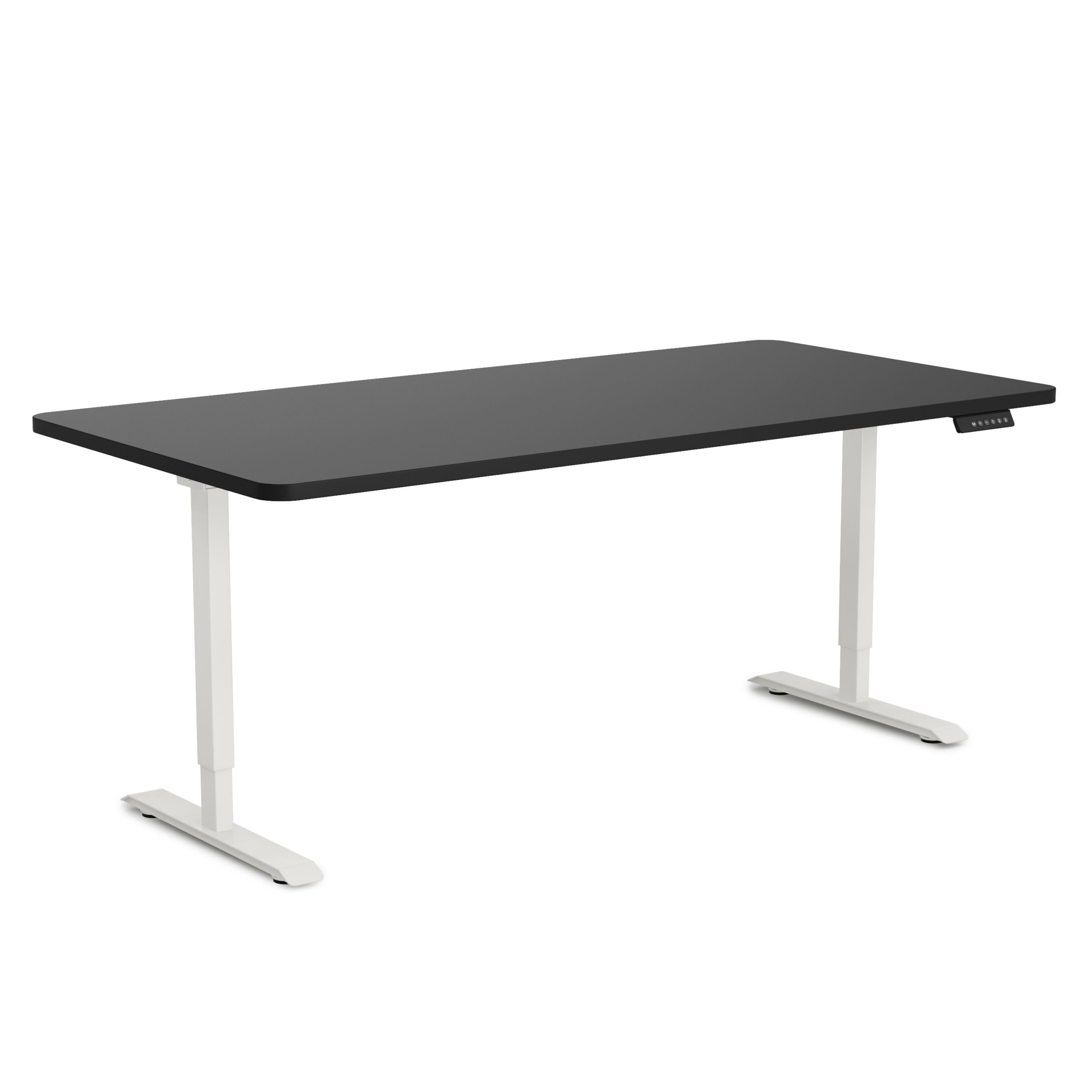 Stehpult elektrisch PREMIUM schwarz/weiss 160 x 80 cm