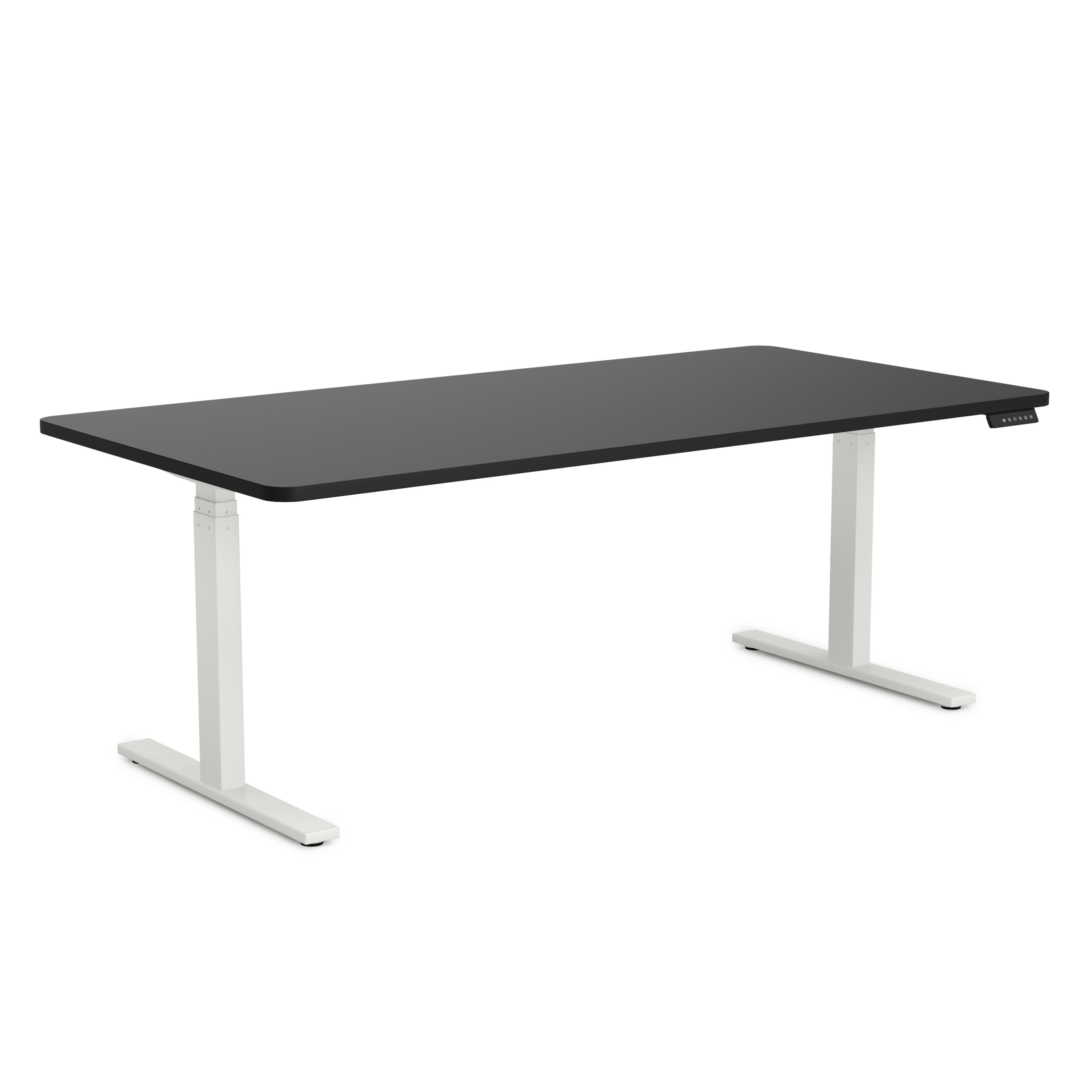 Stehpult elektrisch PREMIUM schwarz/weiss 180 x 90 cm
