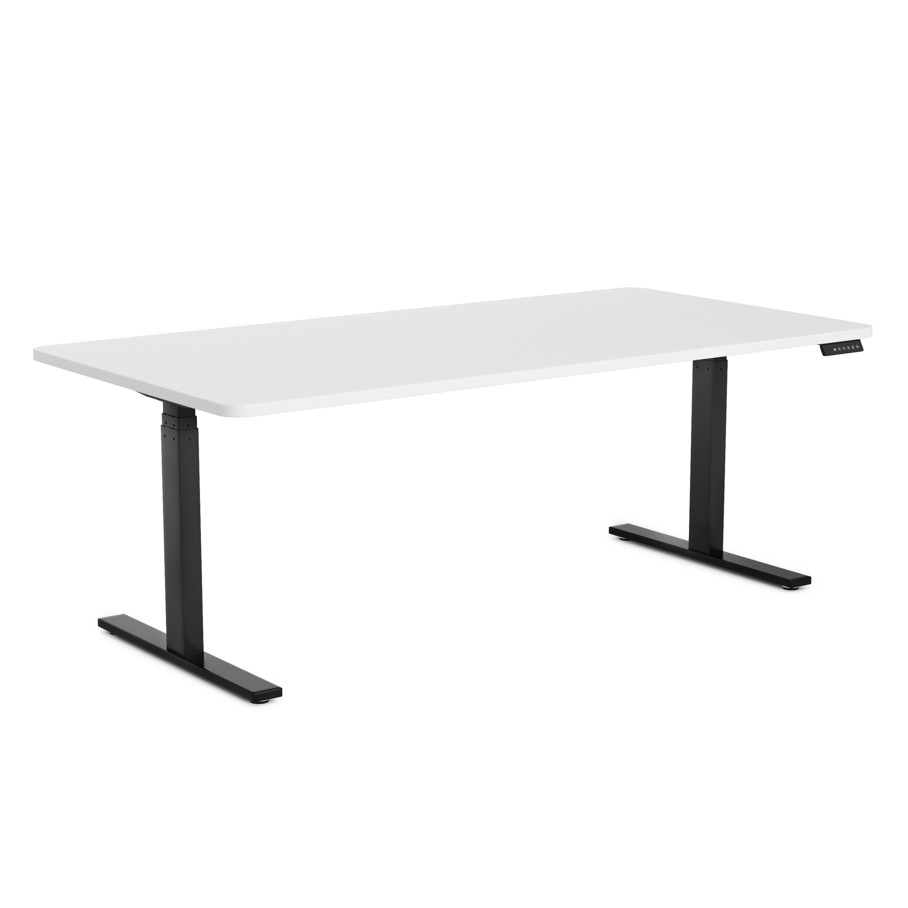 Stehpult elektrisch PREMIUM weiss/schwarz 180 x 90 cm