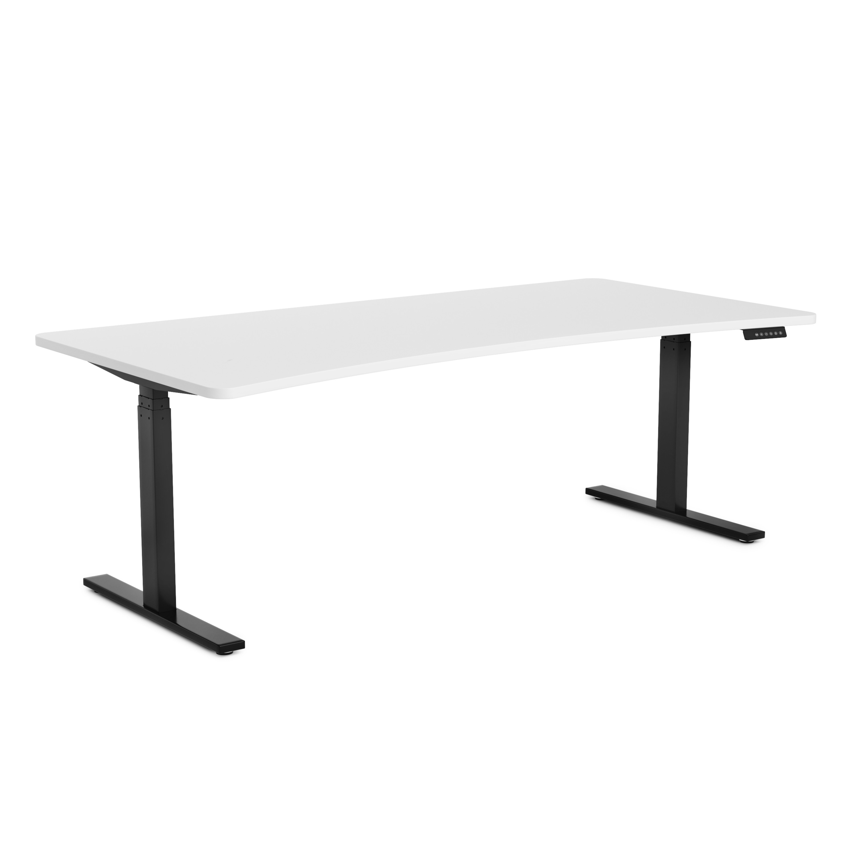 Stehpult elektrisch PREMIUM weiss/schwarz 200 x 92 cm