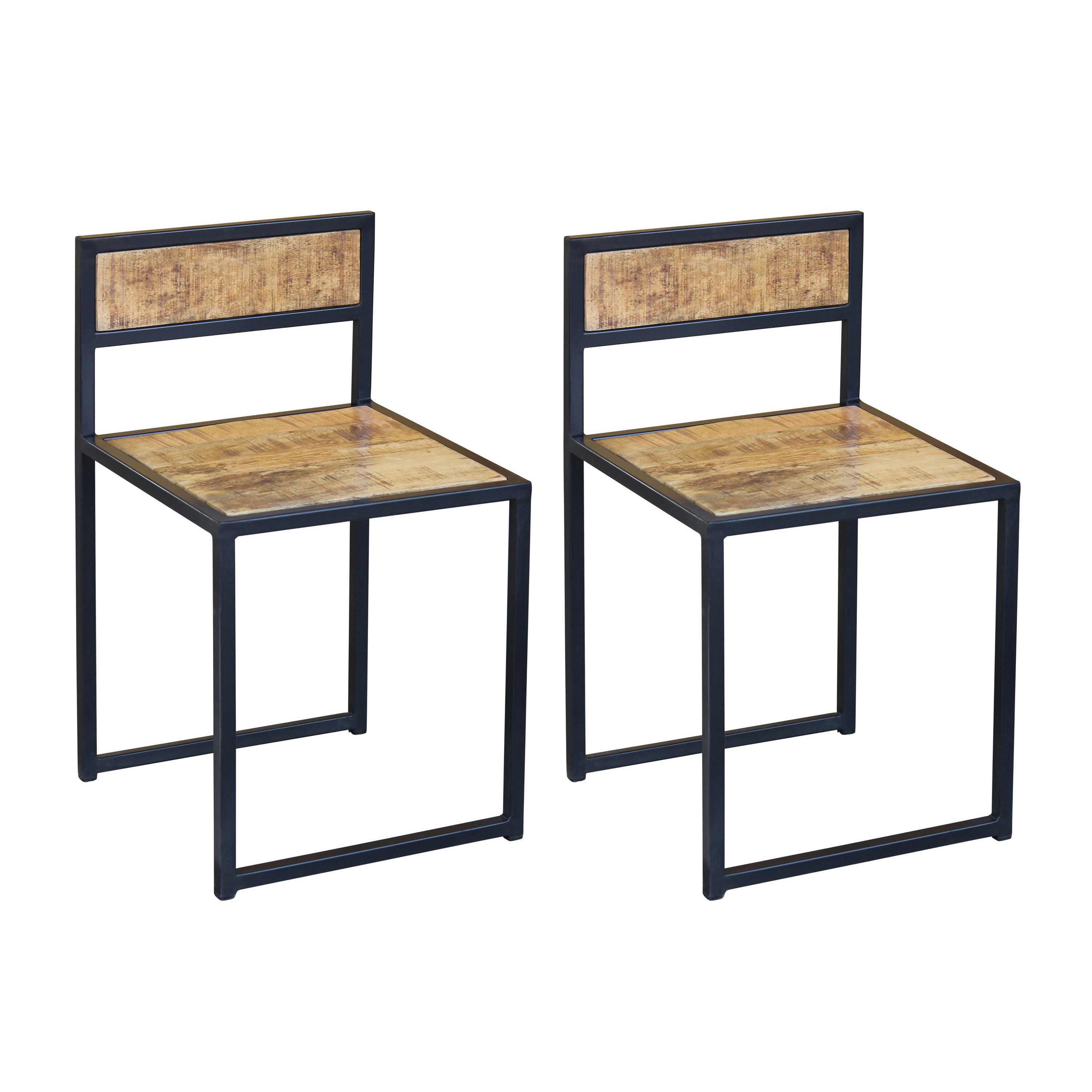 Esszimmerstuhl Holz Vintage LOUAN 2er Set