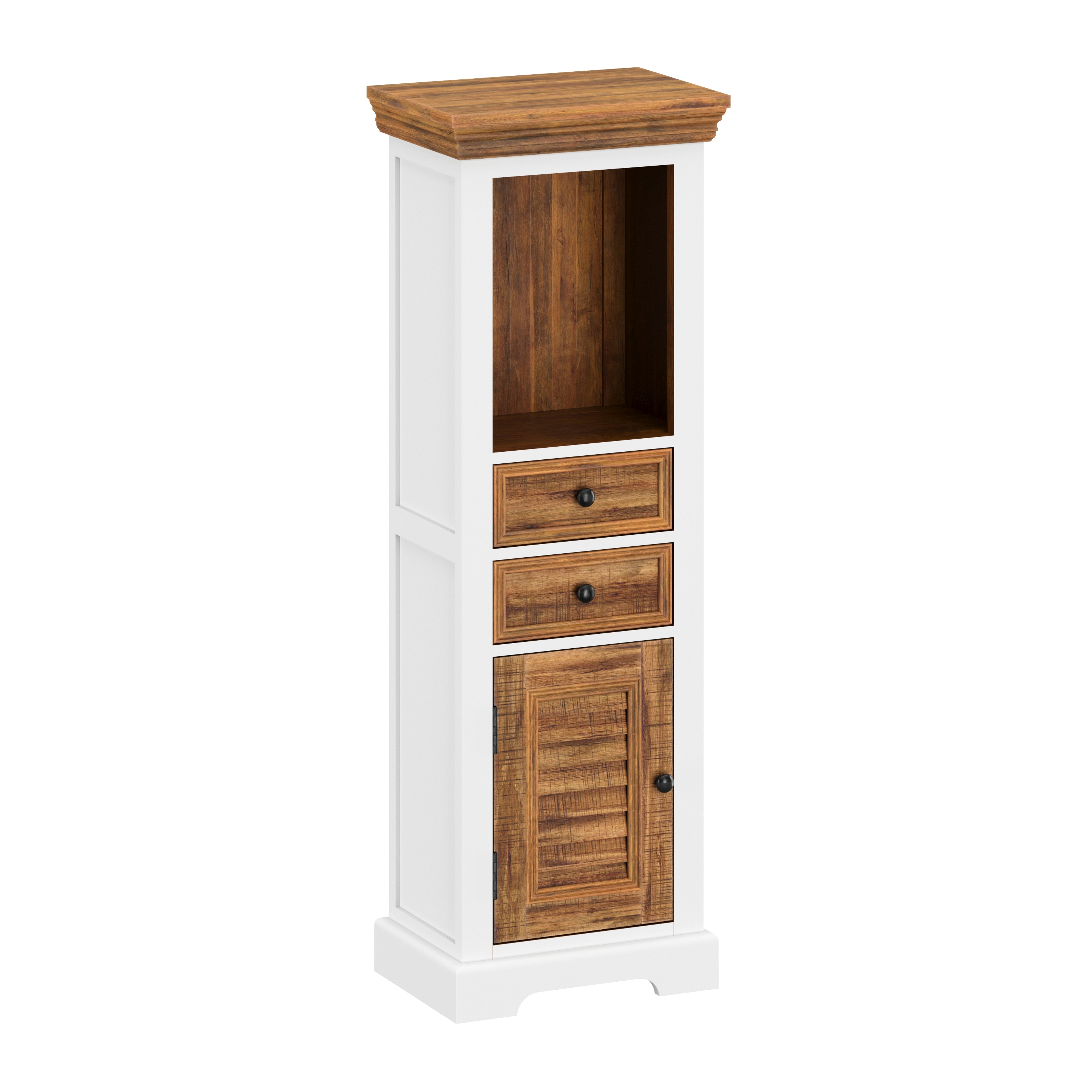Hochschrank Holz Vintage ALEXIS 45 x 130 cm