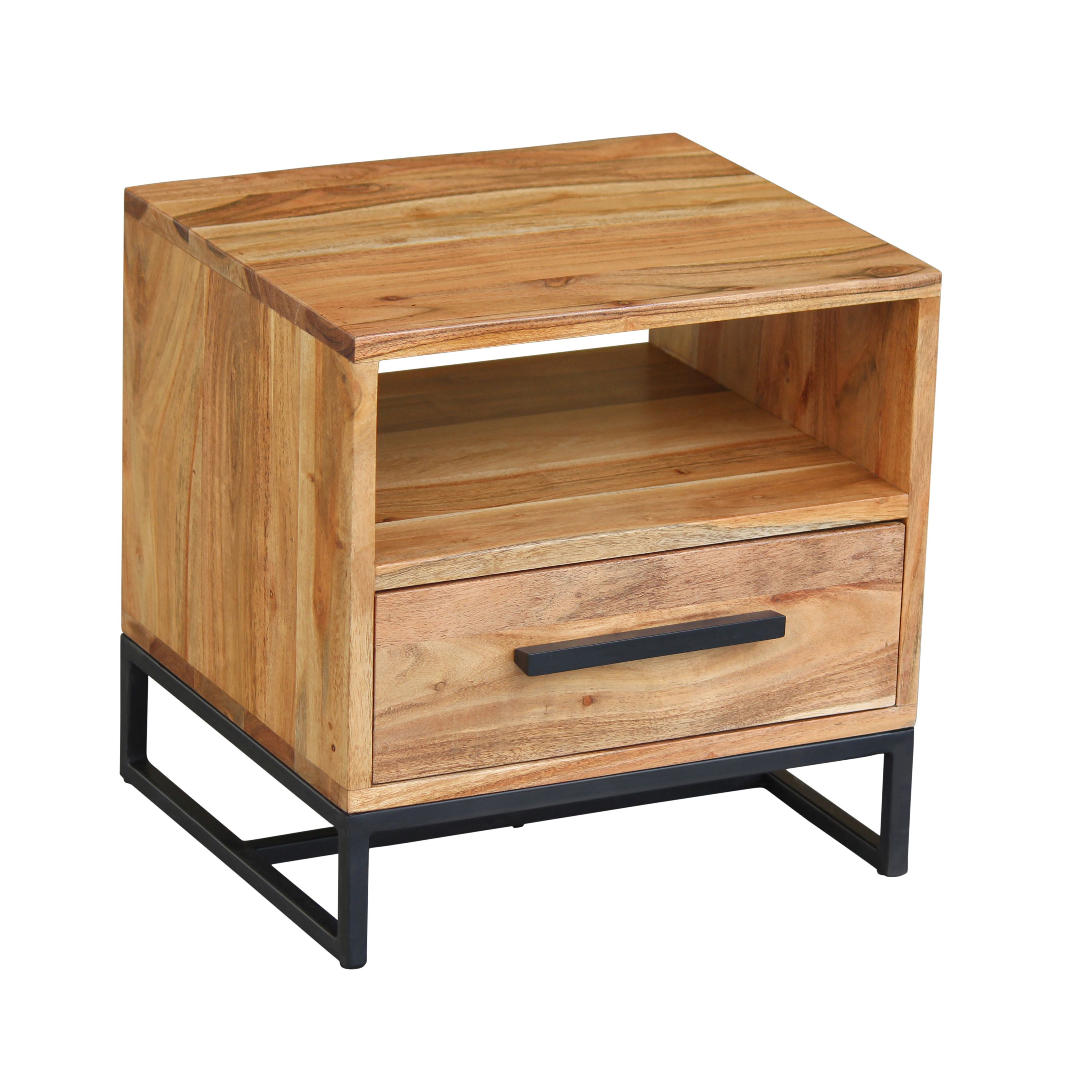 Nachttisch Holz HILLA 40 x 40 cm
