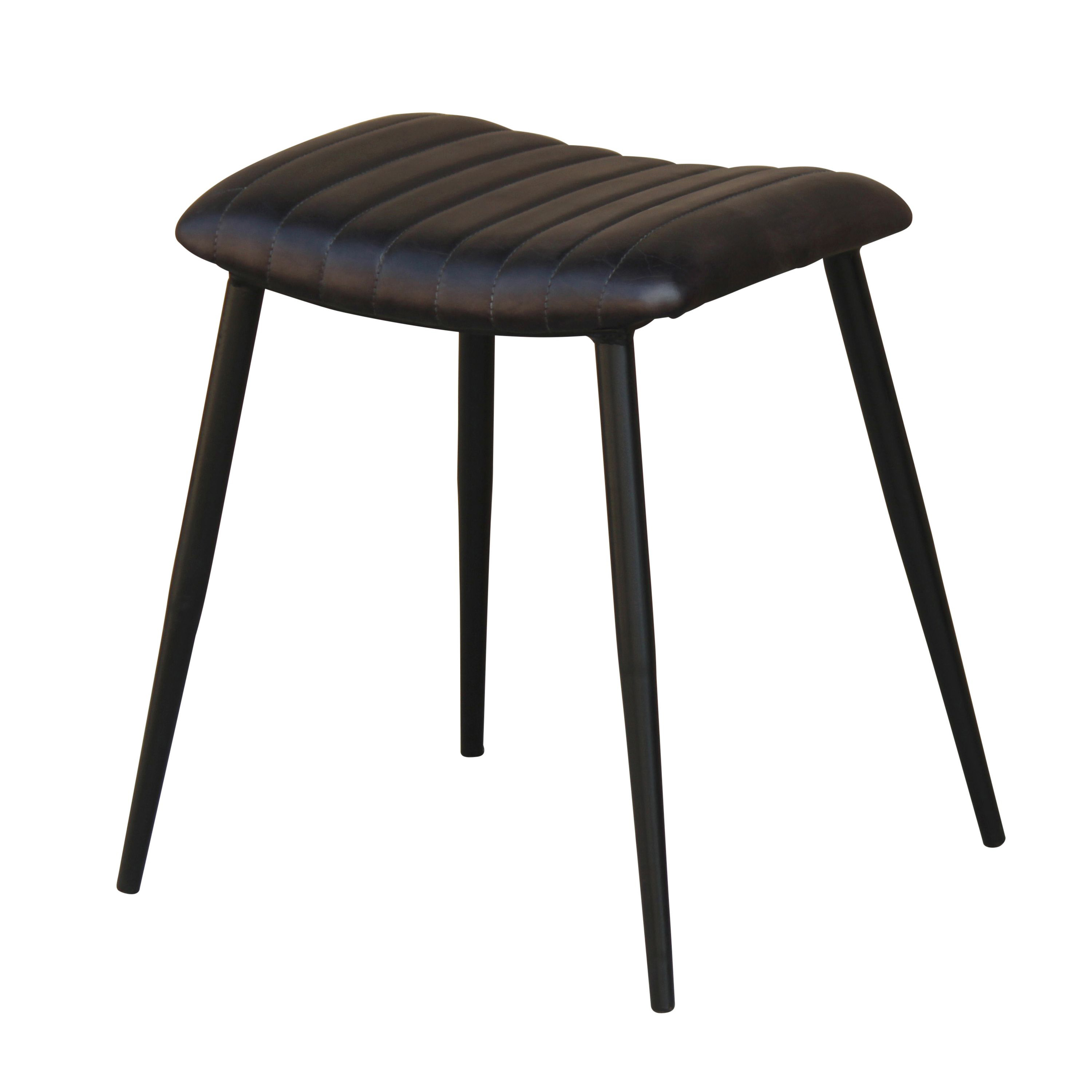 Hocker Leder Vintage MAELLE