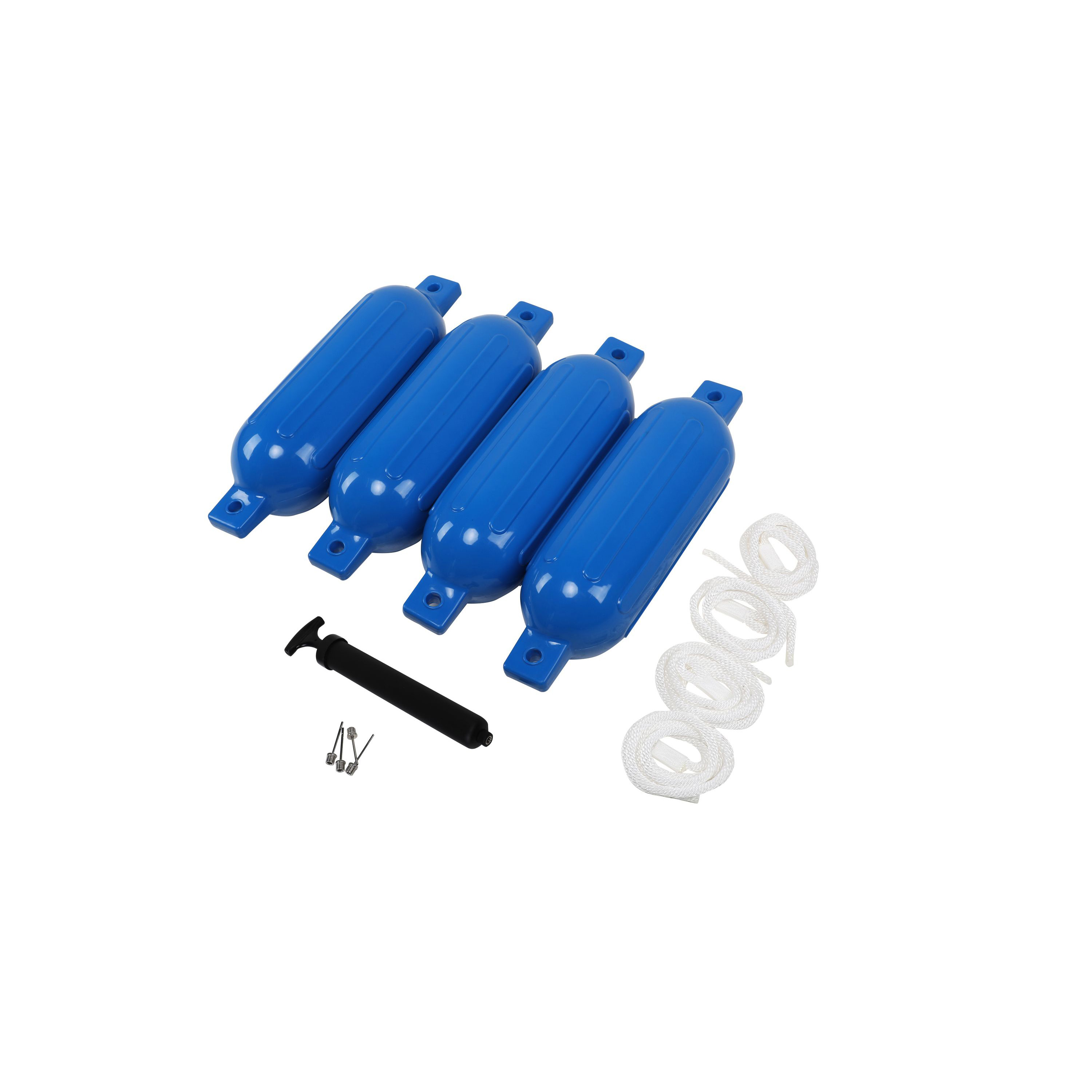 Bootsfender 4er Set blau 50 x 12 cm