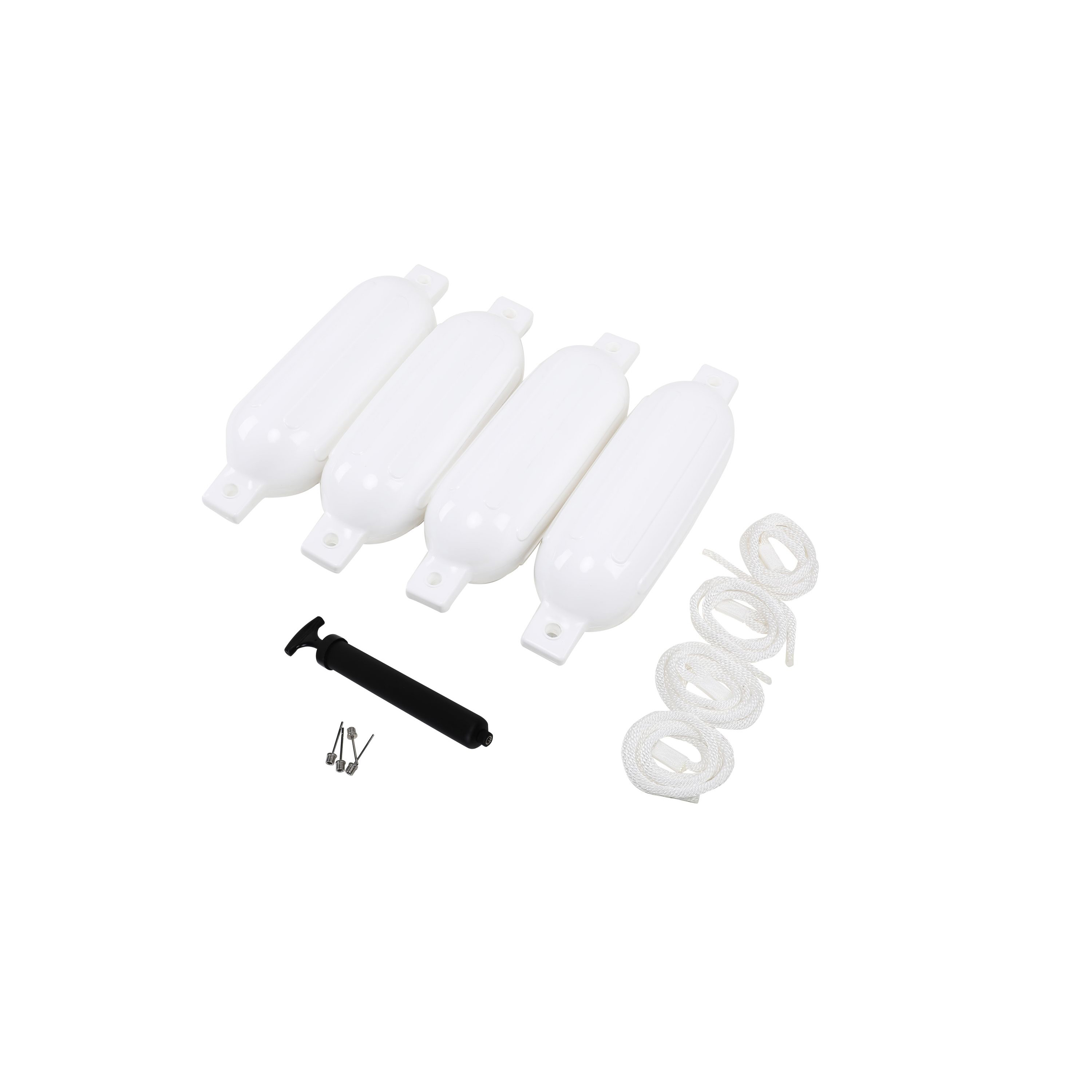 Bootsfender 4er Set weiss 50 x 12 cm