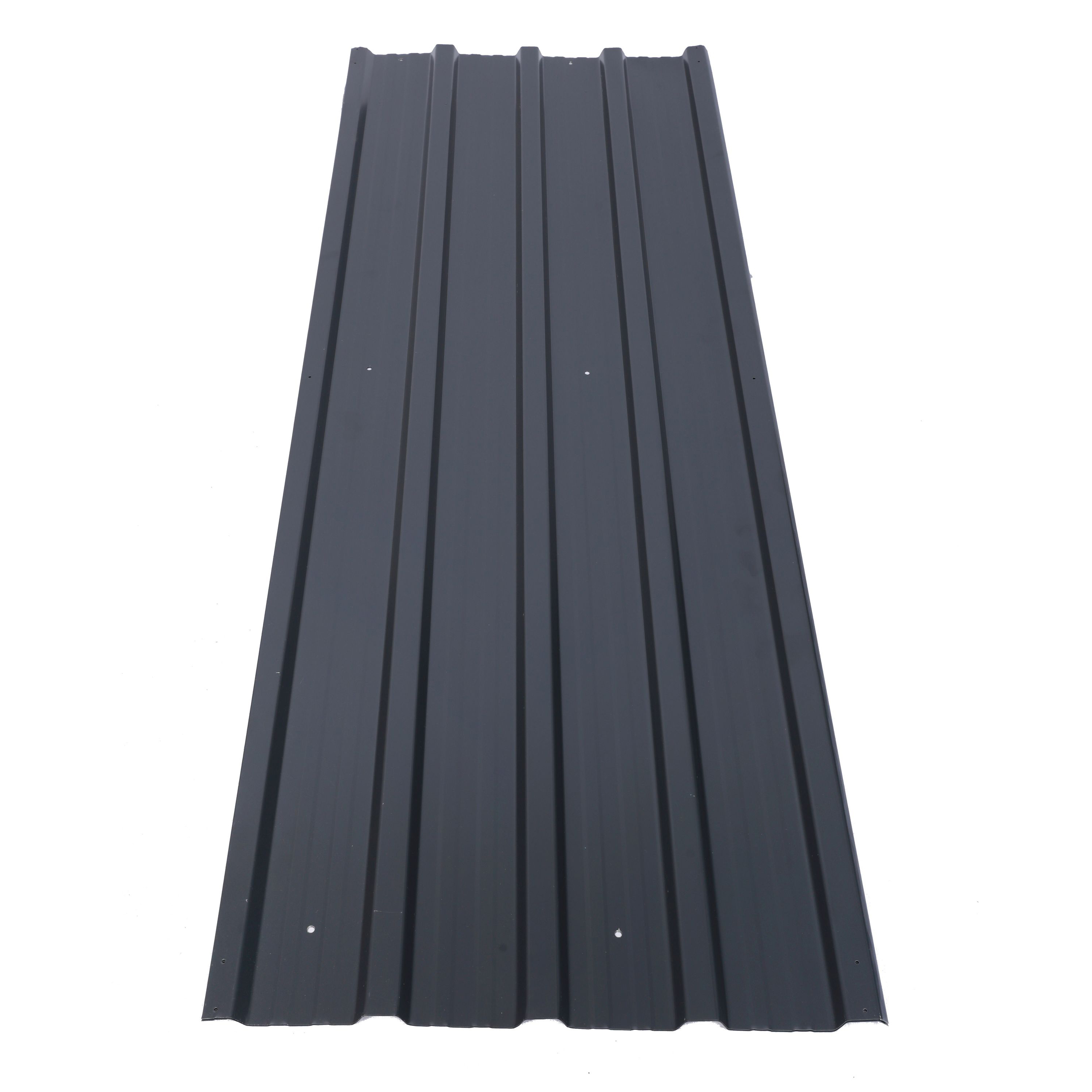 Trapezblech anthrazit 12er Set 129 x 45 cm