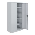 Filing cabinet with 5 shelves 90 x 180 cm grey