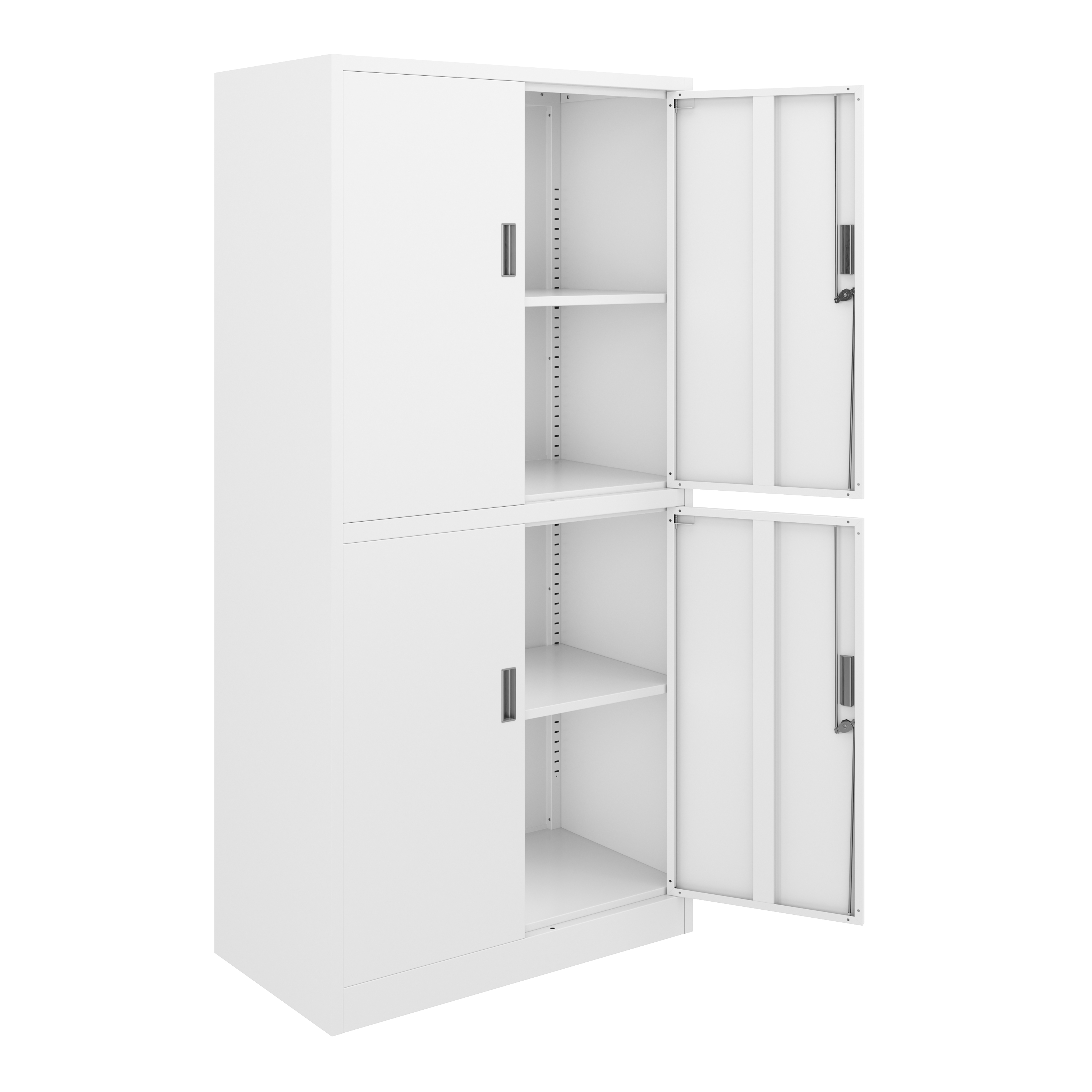 Aktenschrank mit 4 Türen 90 x 185 cm weiss