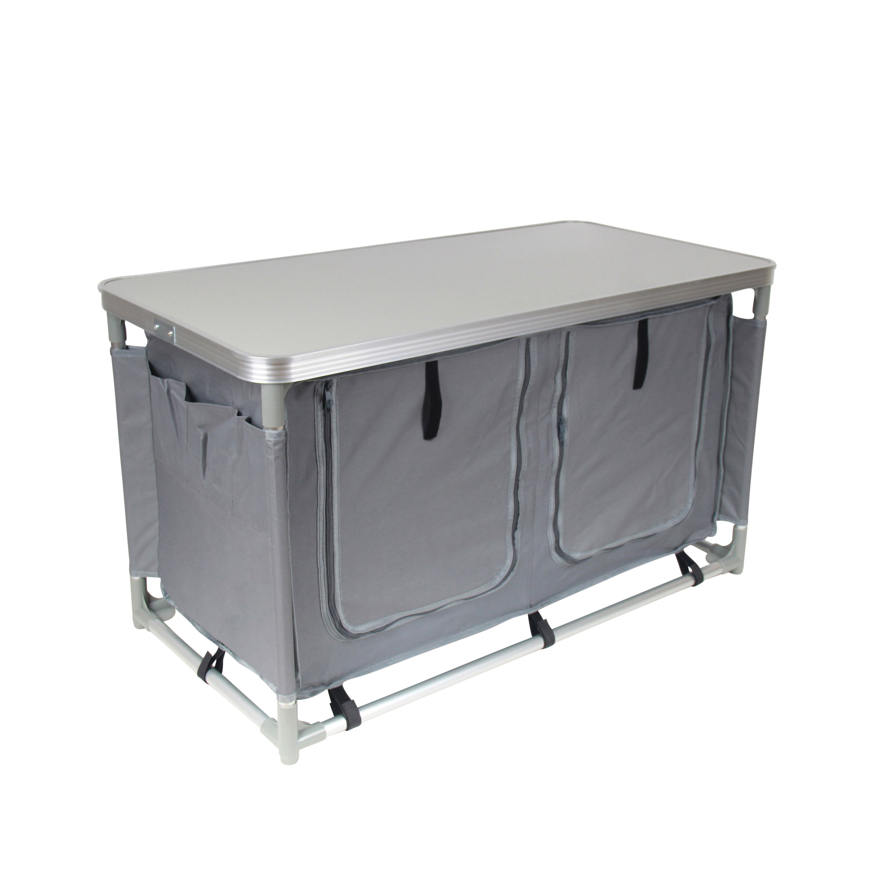 Campingküche grau 97 x 48 x 56.5 cm