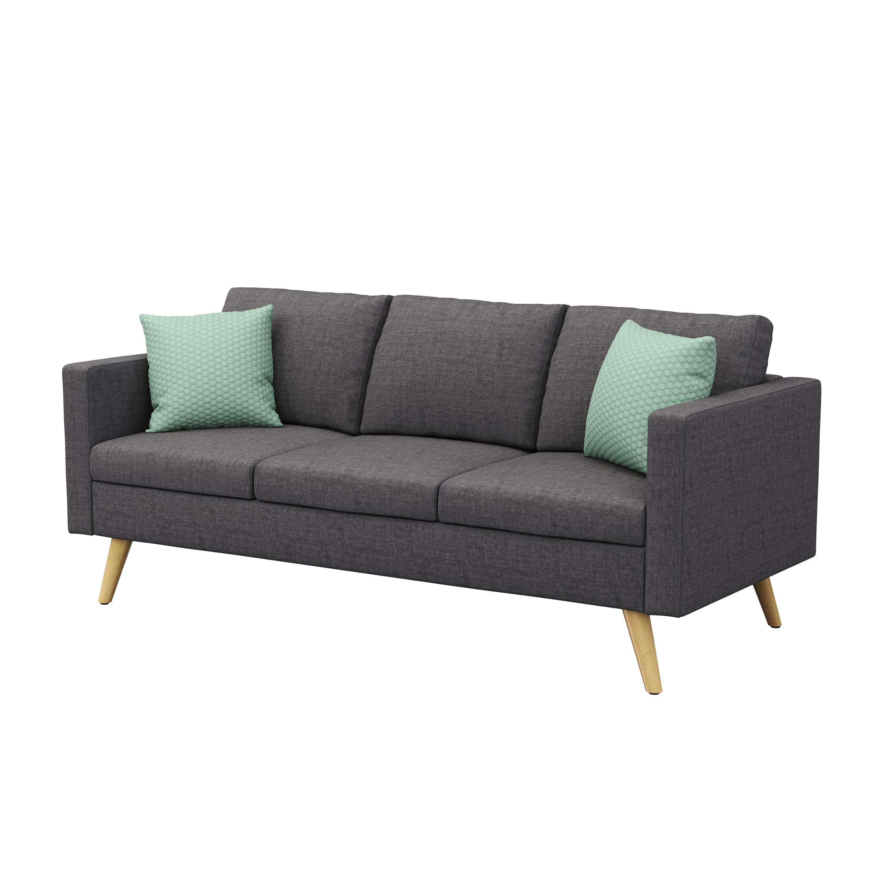 Sofa BLAIR 3-Sitzer anthrazit