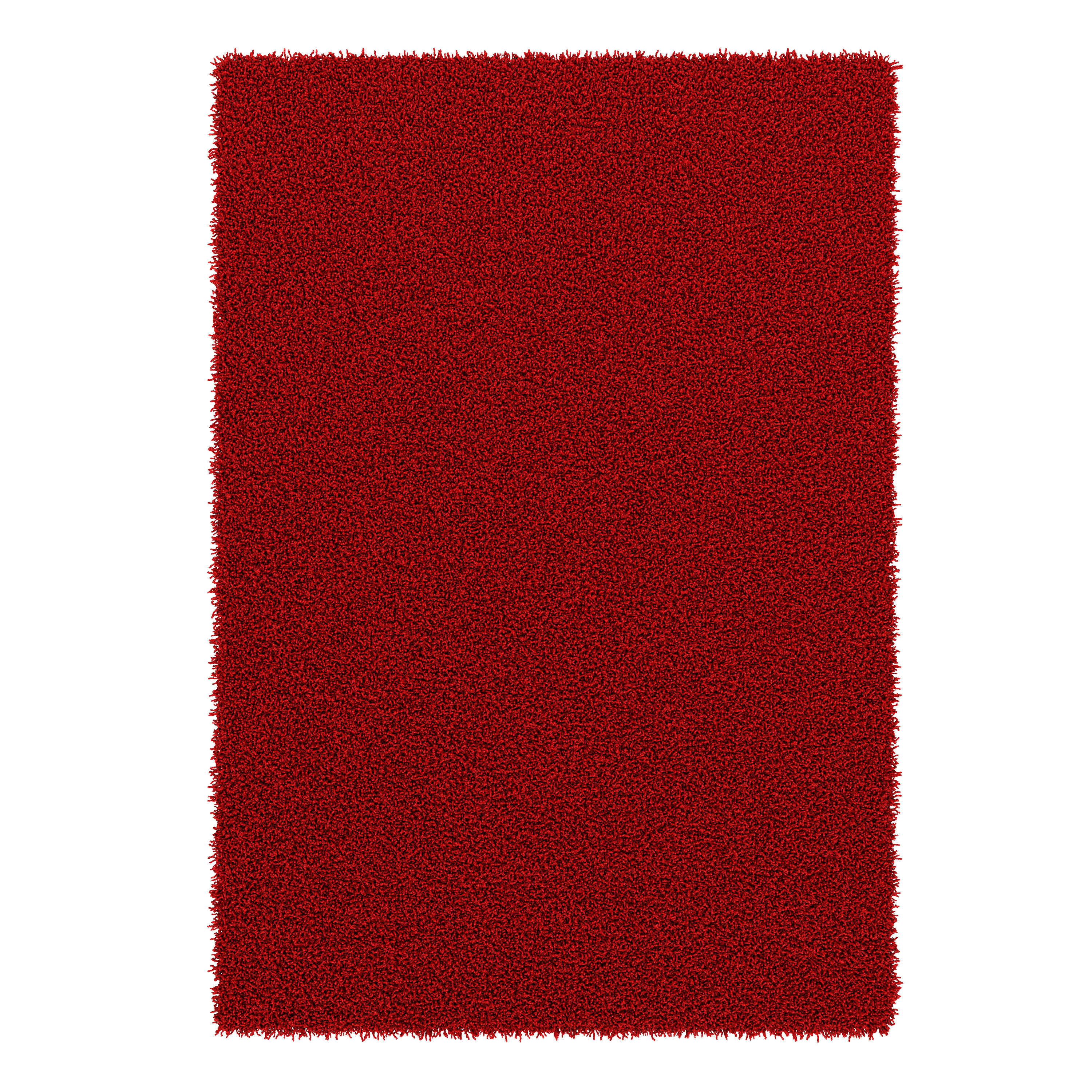 Hochflor Teppich 200 x 290 cm rot