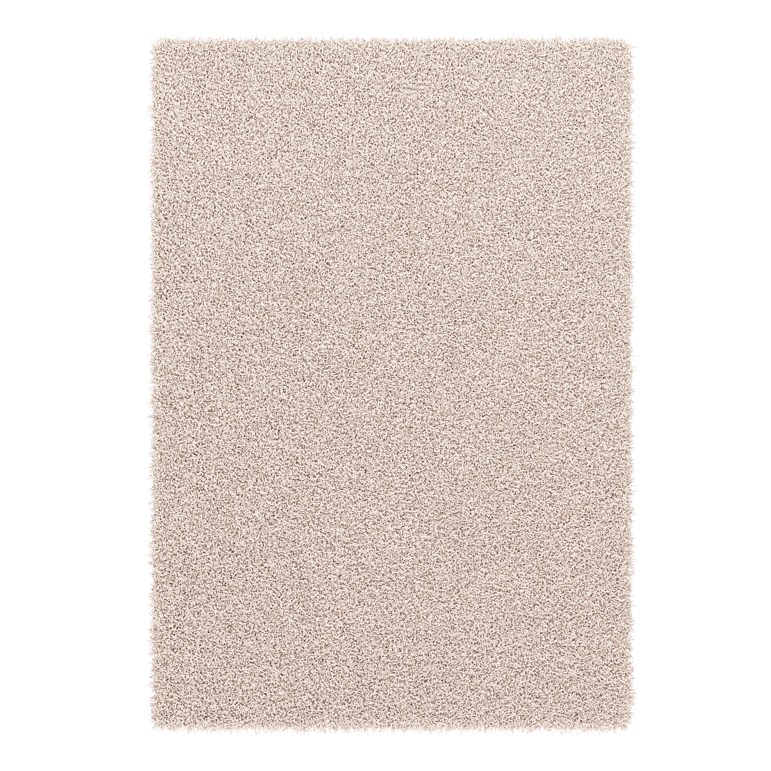 Hochflor Teppich 200 x 290 cm creme