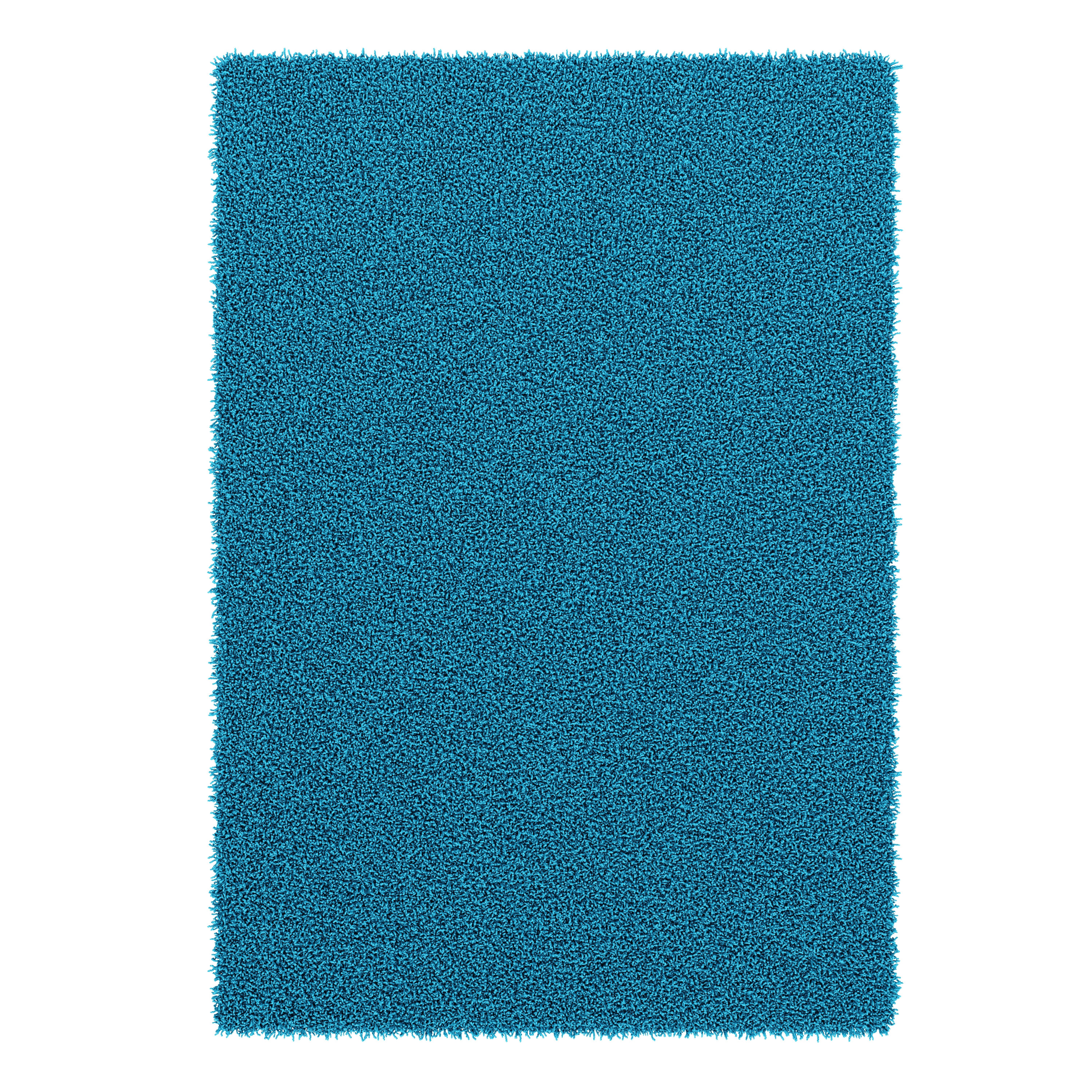 Hochflor Teppich 240 x 340 cm türkis