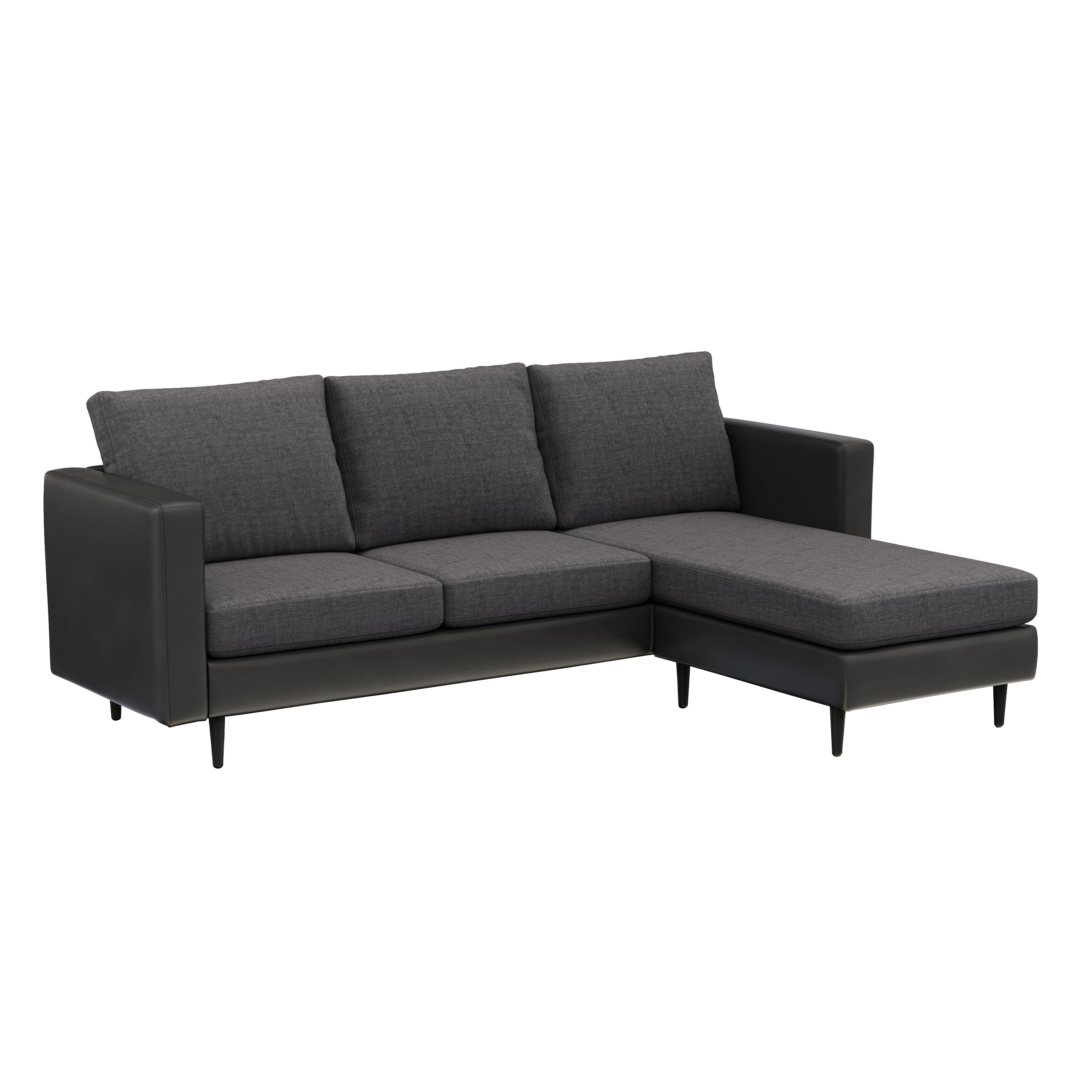 Ecksofa TYLER rechts anthrazit