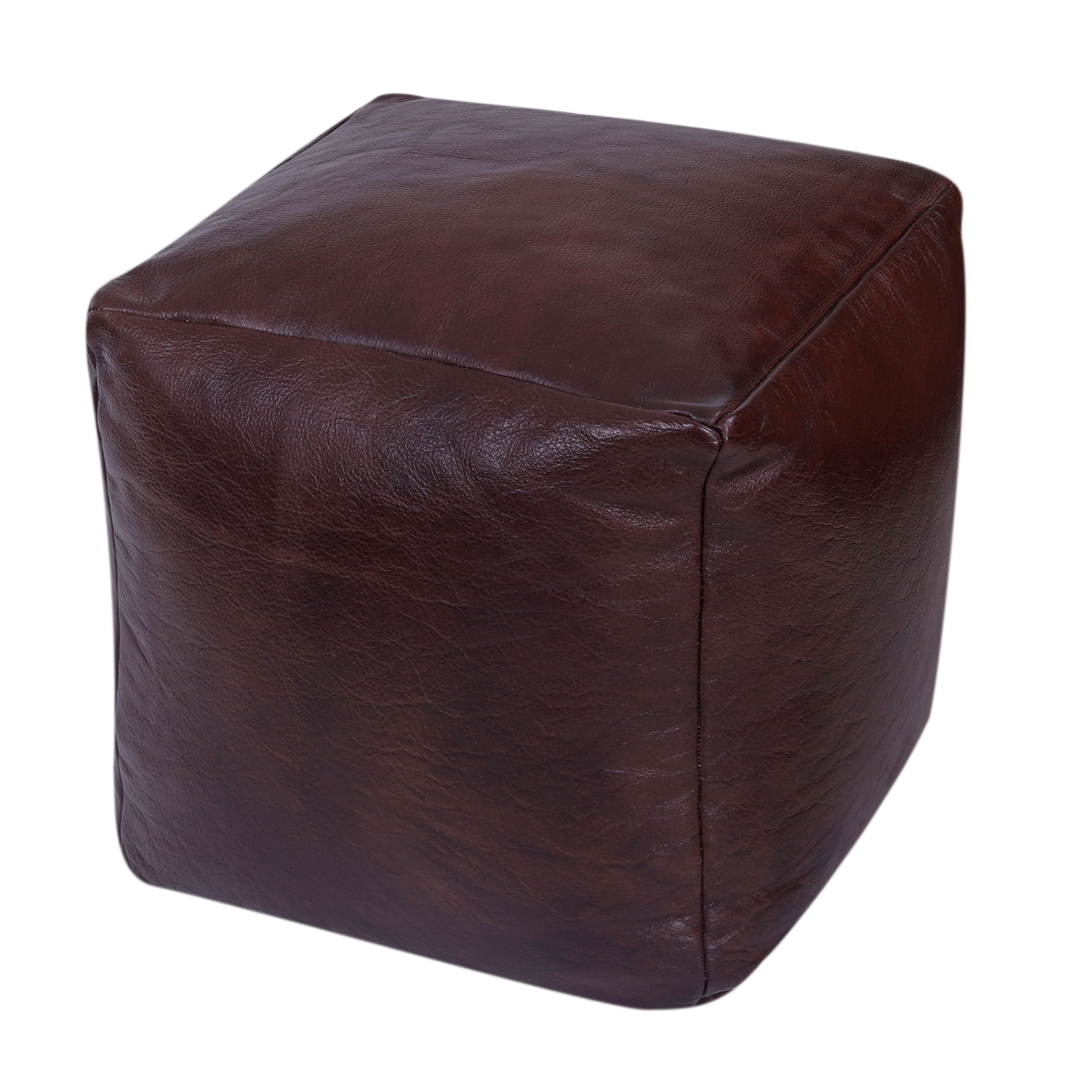 Pouf Leder SIDON braun