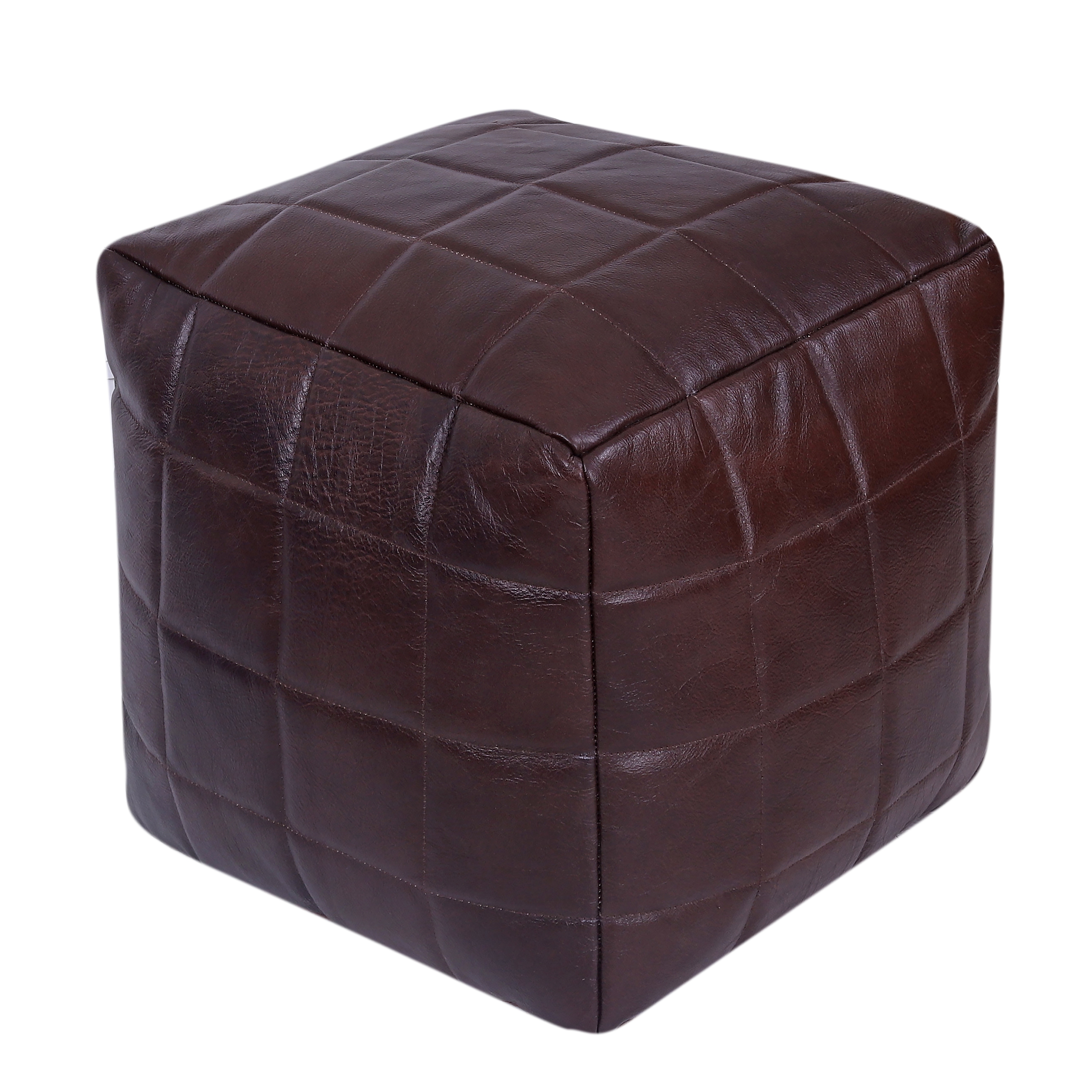 Pouf Leder MASKAT braun