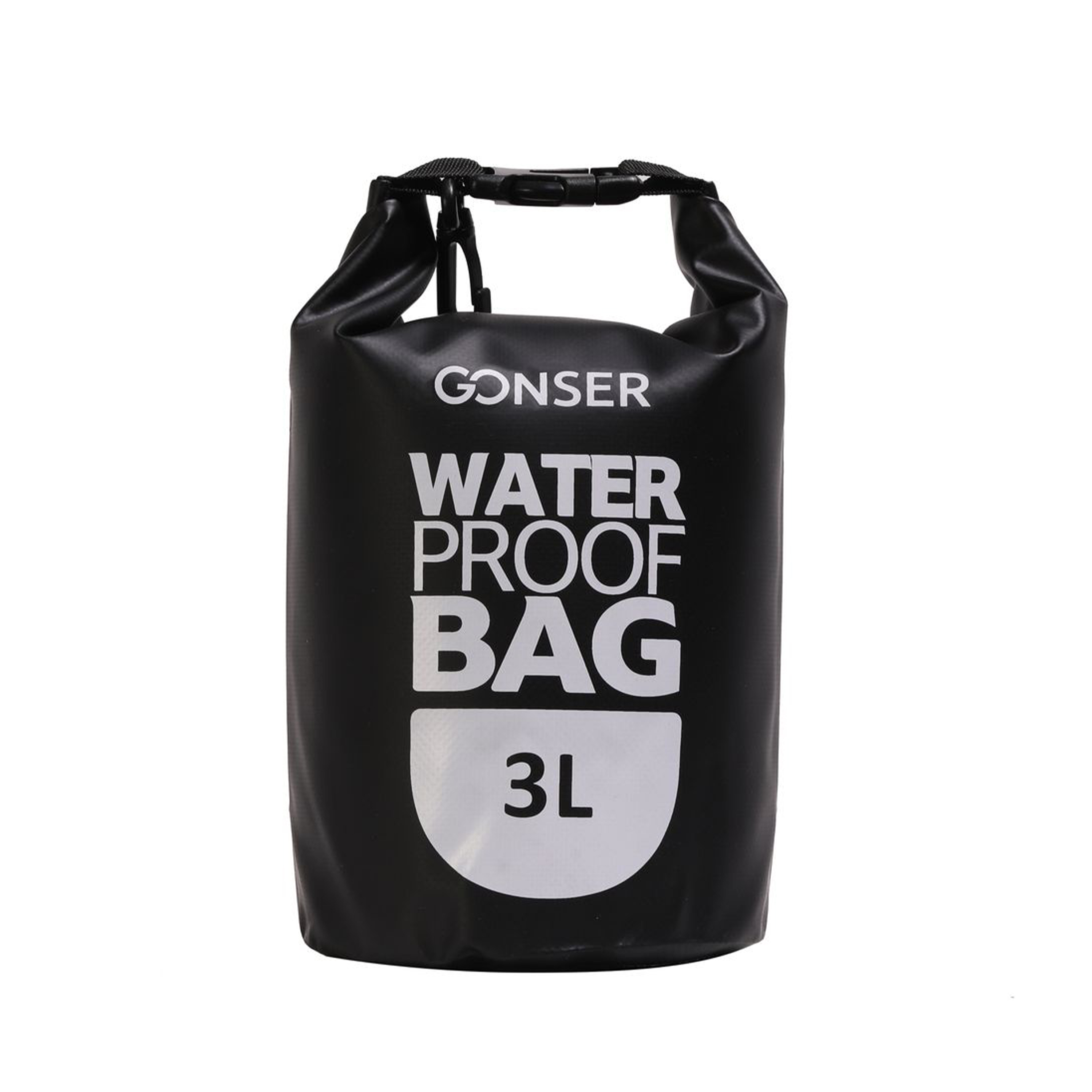 Dry Bag Tasche wasserdicht schwarz 3L