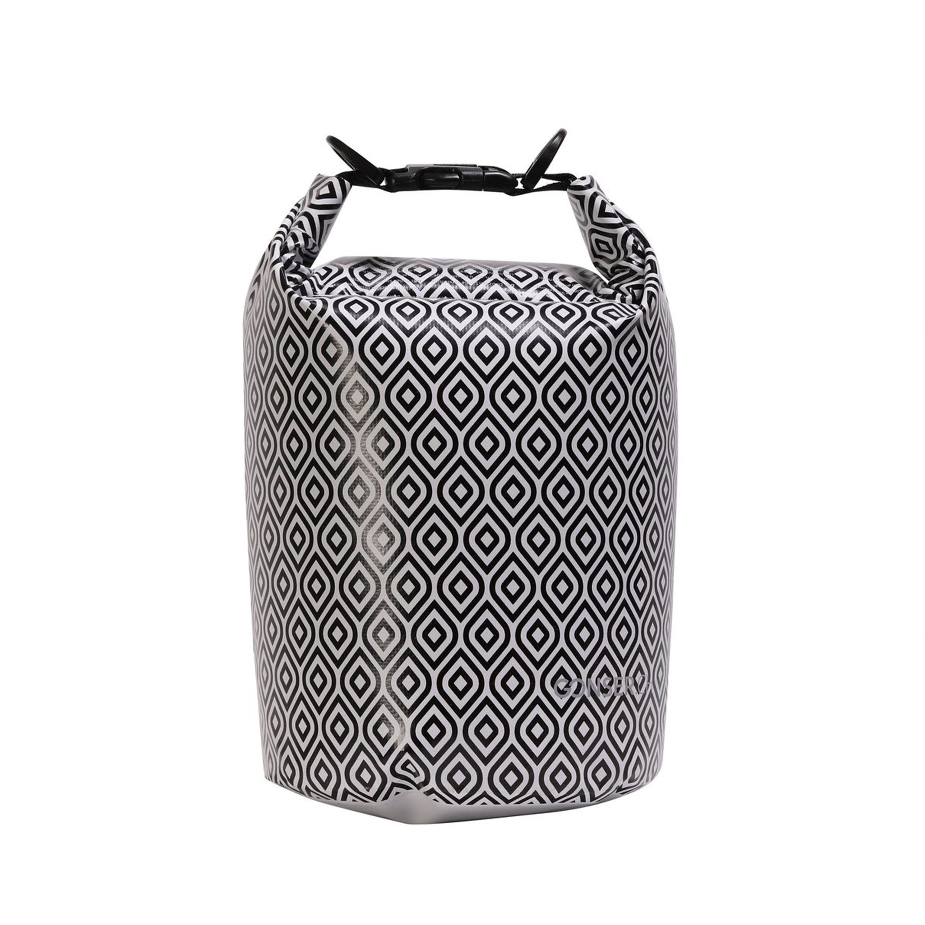 Dry Bag Tasche wasserdicht schwarz/weiss 5L