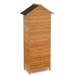 Gerätehaus aus Holz 79 x 49 x 190 cm Hinteransicht