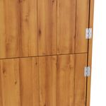 Gerätehaus aus Holz 79 x 49 x 190 cm Nahaufnahme Holz